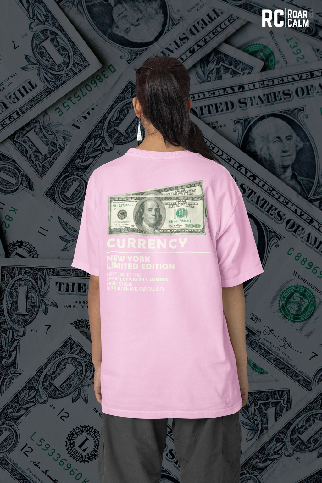 CURRENCY Oversized T-Shirt (UNISEX) – Roar & Calm Collection