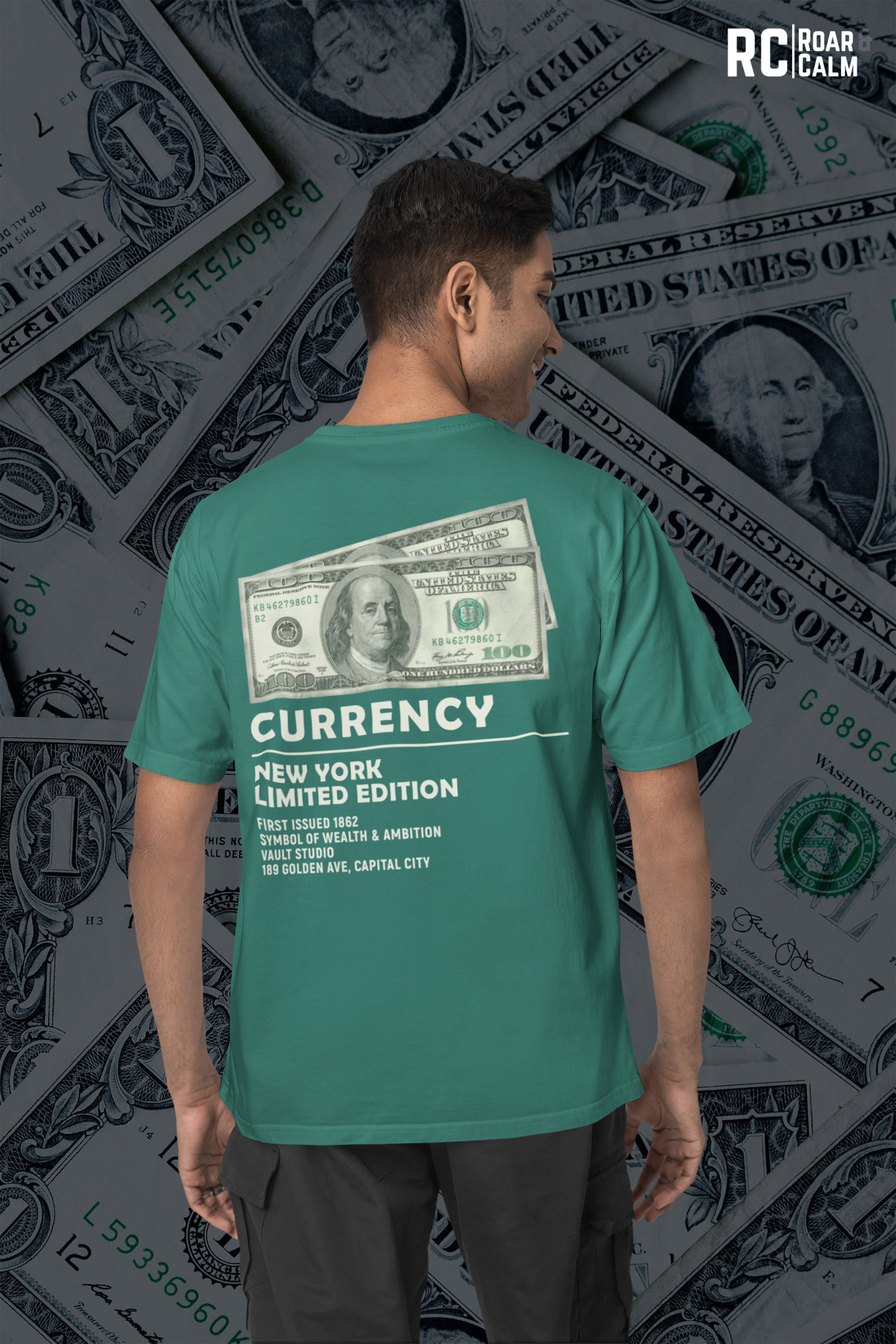 CURRENCY Oversized T-Shirt (UNISEX) – Roar & Calm Collection