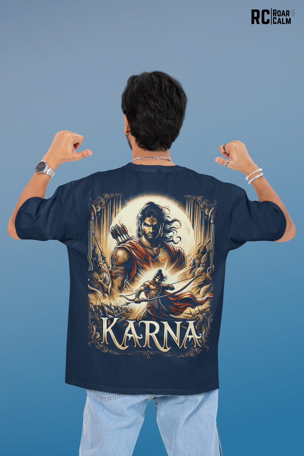 अंगराज Oversized T-Shirt – Roar & Calm Collection