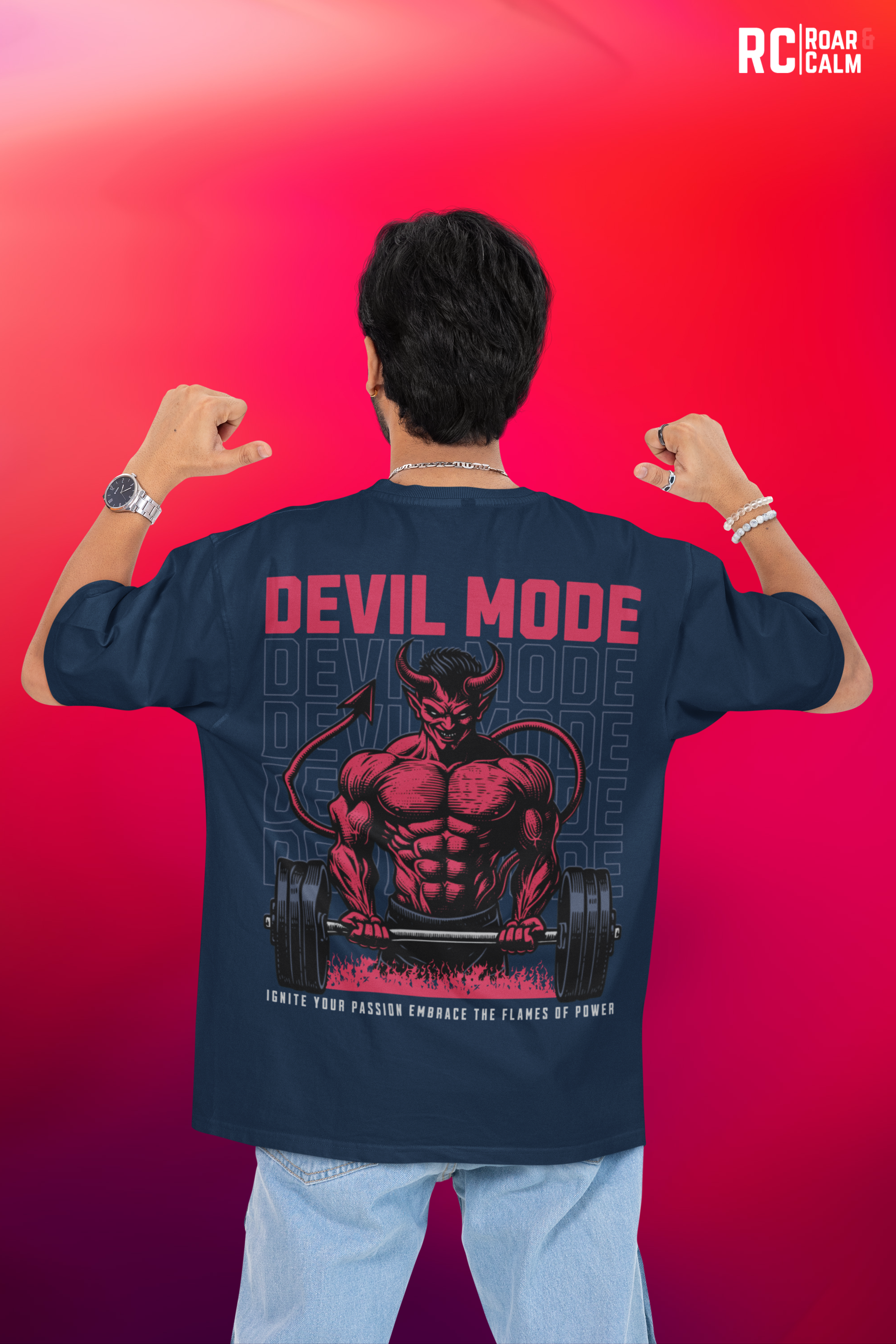Devil Mode Oversized T-Shirt – Roar & Calm Collection