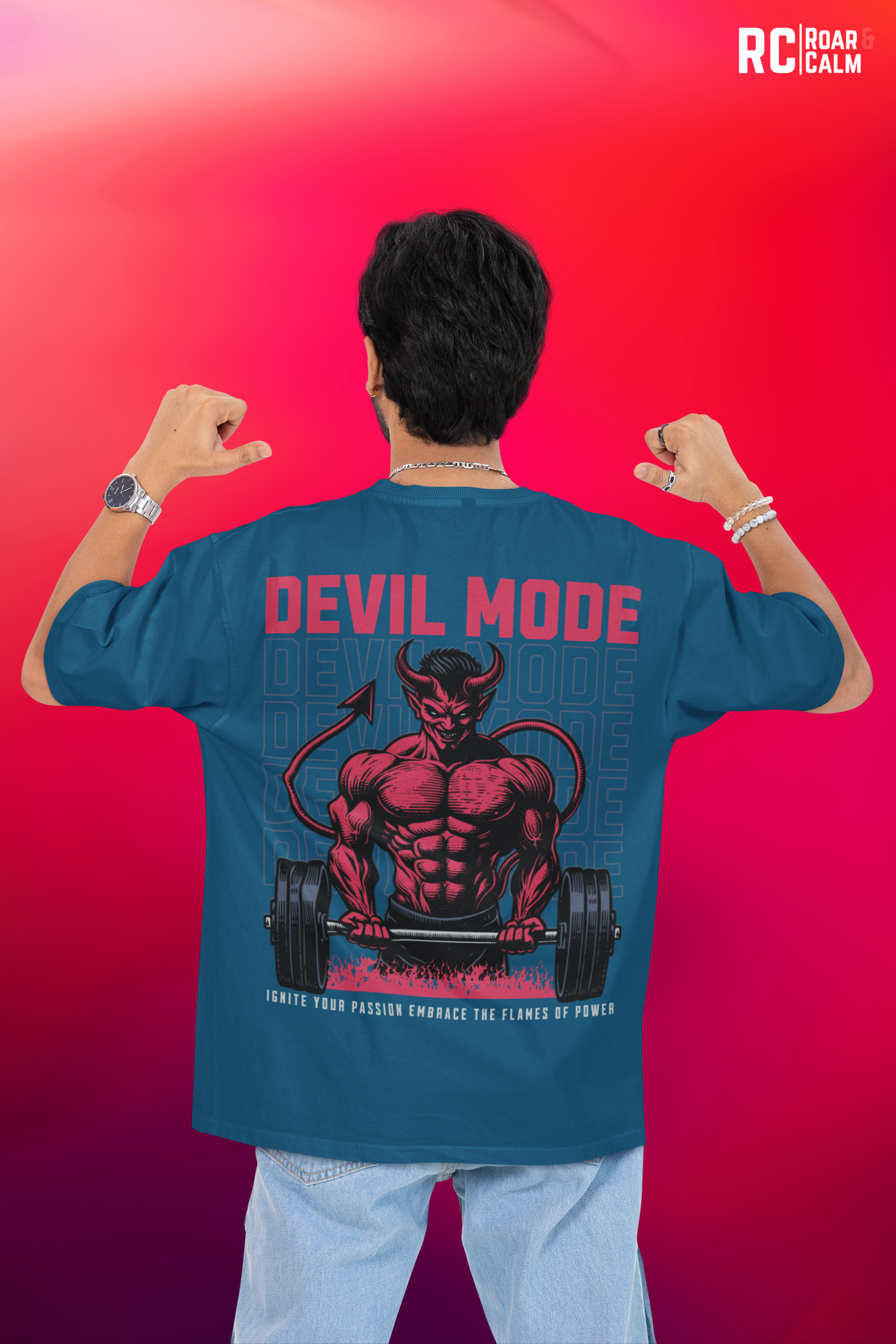 Devil Mode Oversized T-Shirt – Roar & Calm Collection