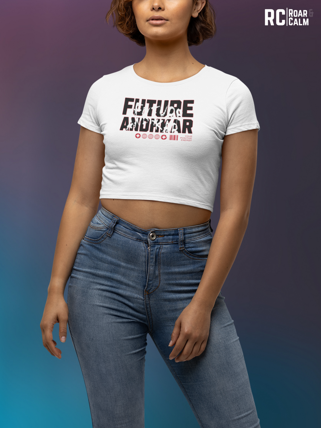 Future Andhkar Women’s Crop Top – Roar & Calm Collection