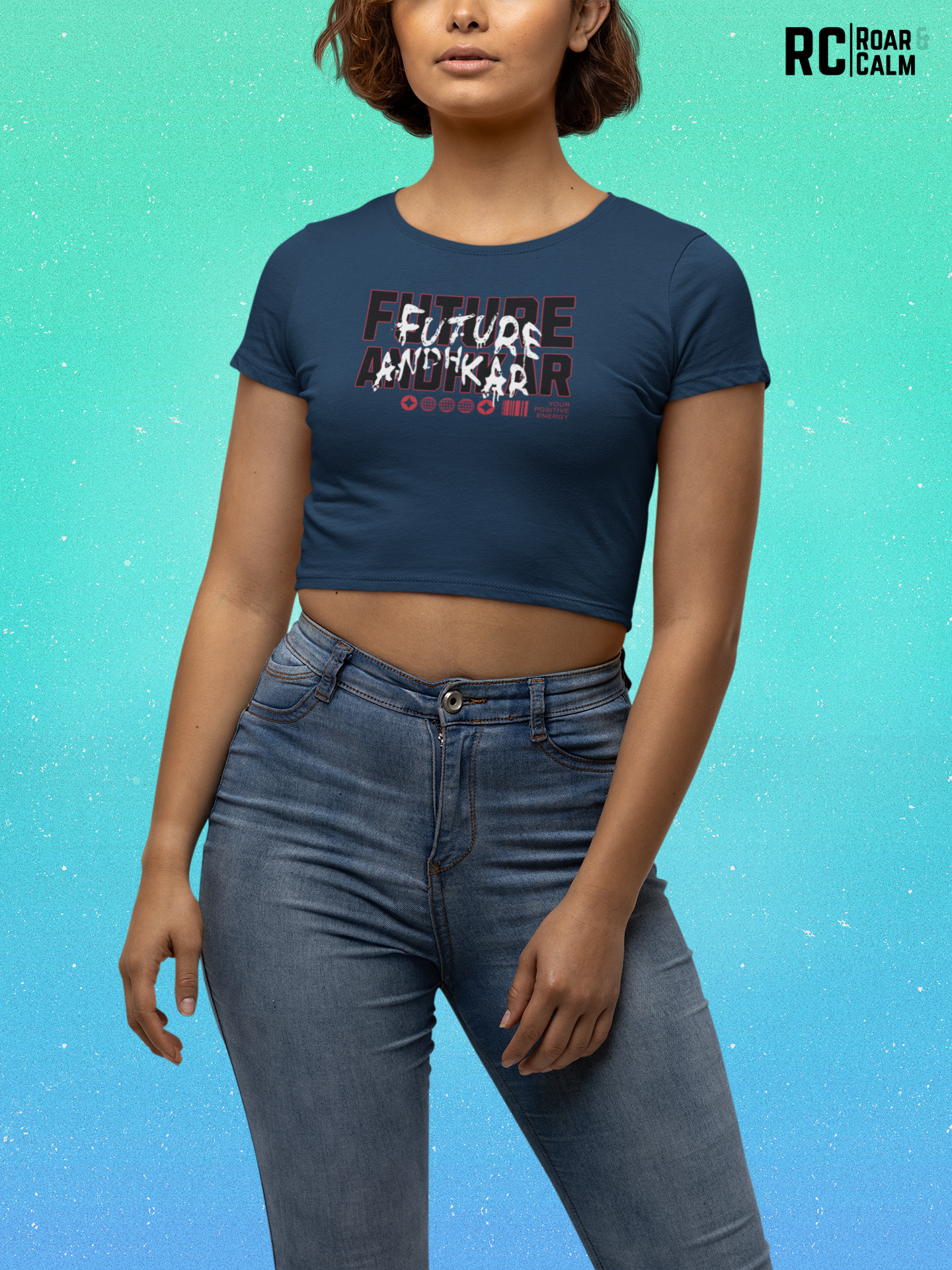 Future Andhkar Women’s Crop Top – Roar & Calm Collection