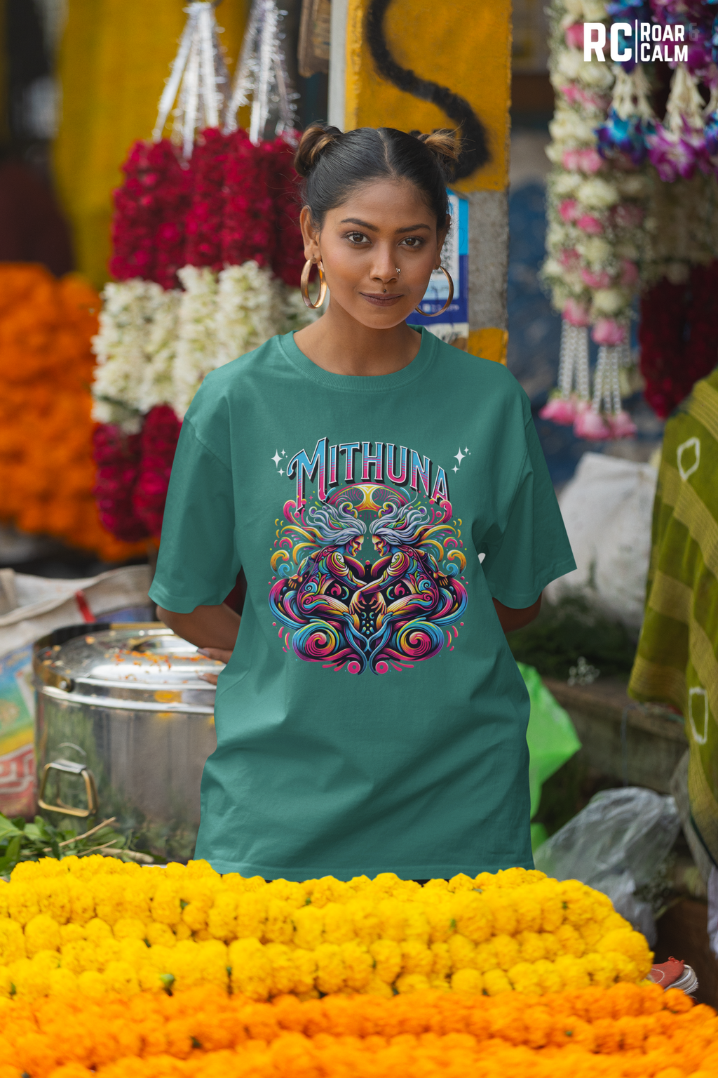 Mithuna Zodiac Oversized T-Shirt (UNISEX) – Roar & Calm Collection