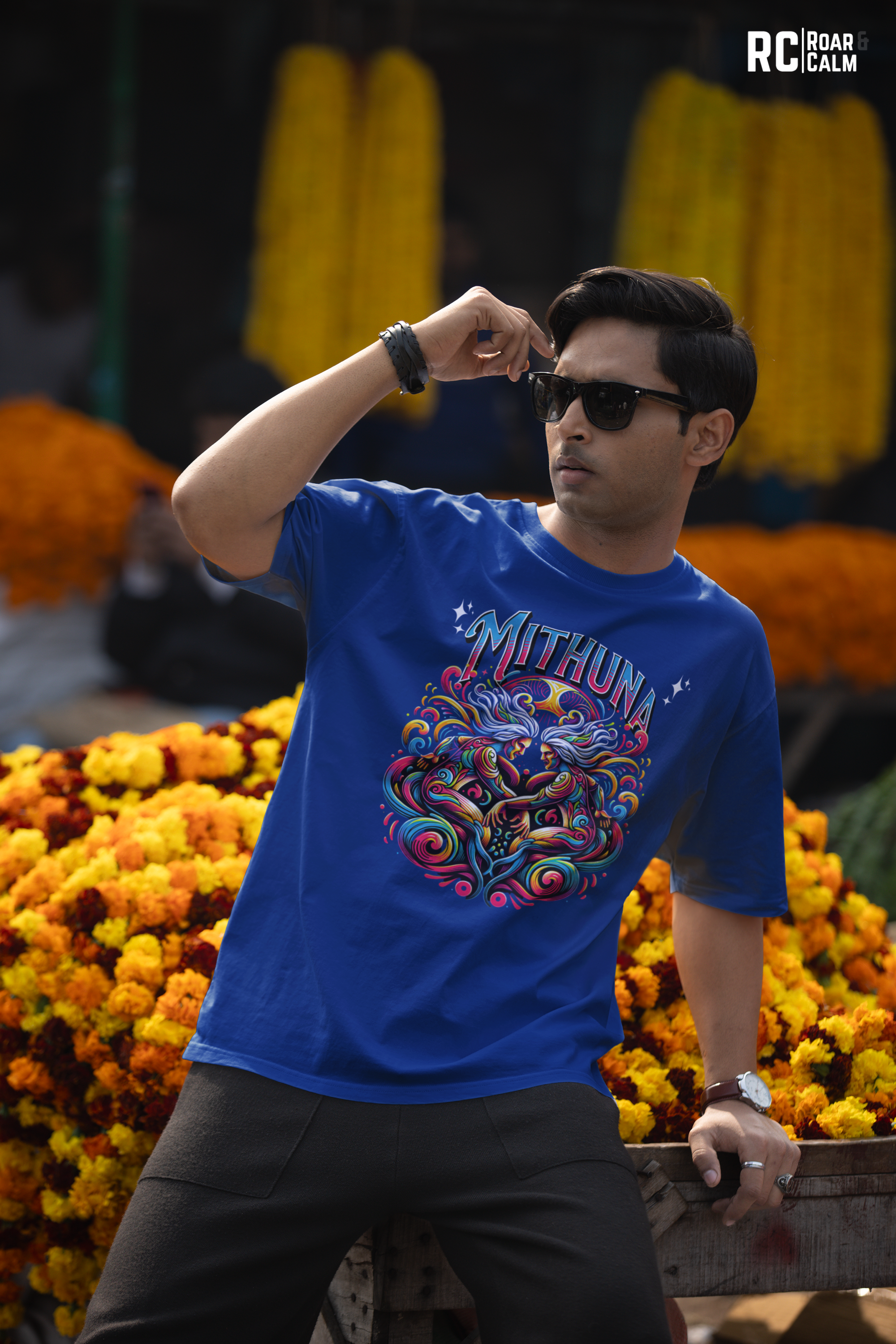 Mithuna Zodiac Oversized T-Shirt (UNISEX) – Roar & Calm Collection