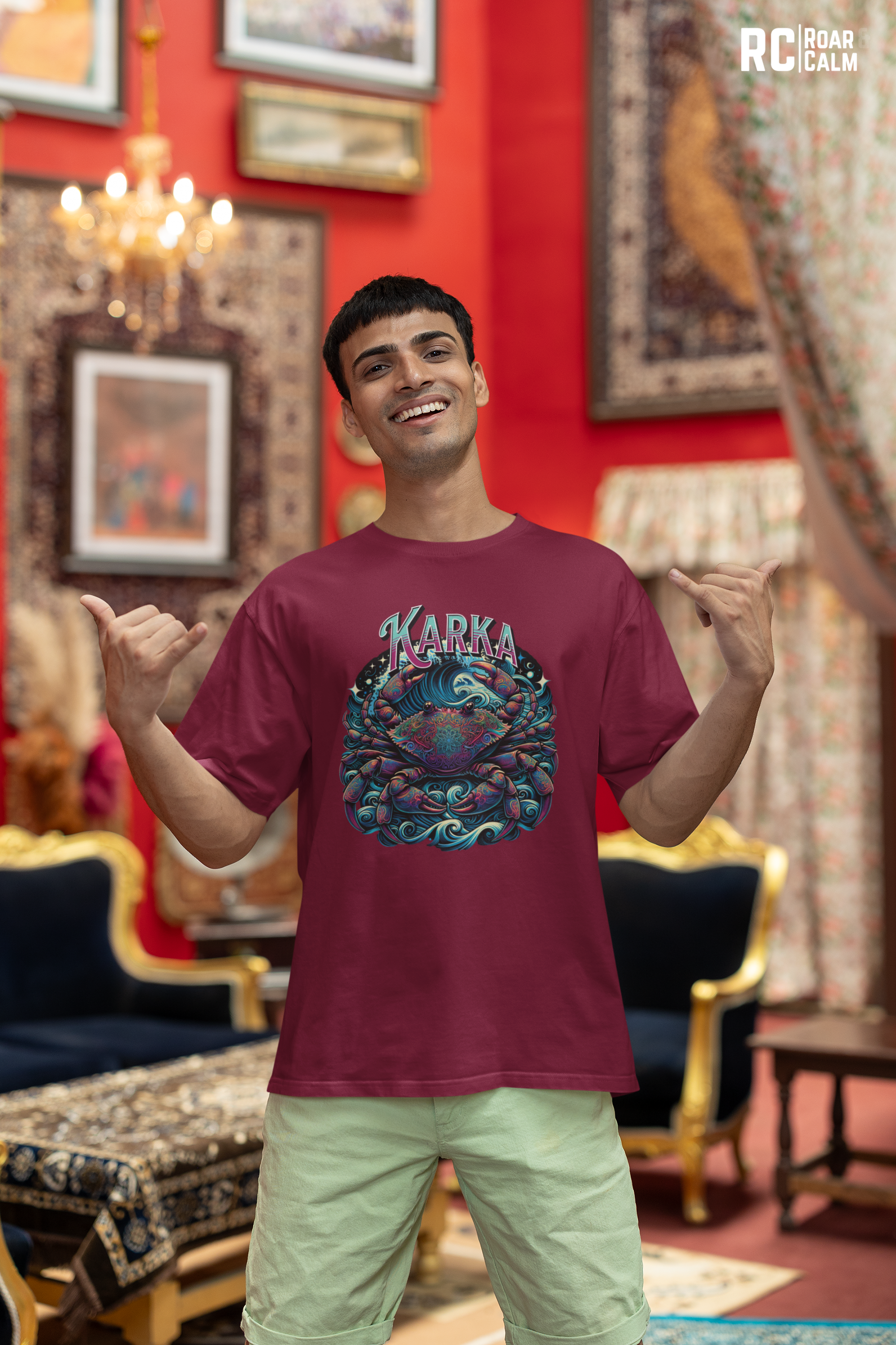 Karka Zodiac Oversized T-Shirt (UNISEX) – Roar & Calm Collection
