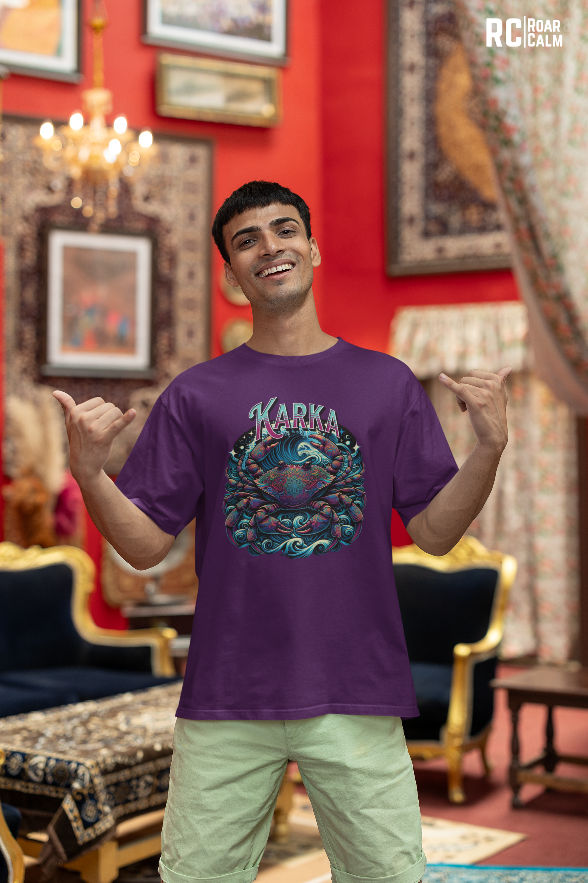 Karka Zodiac Oversized T-Shirt (UNISEX) – Roar & Calm Collection