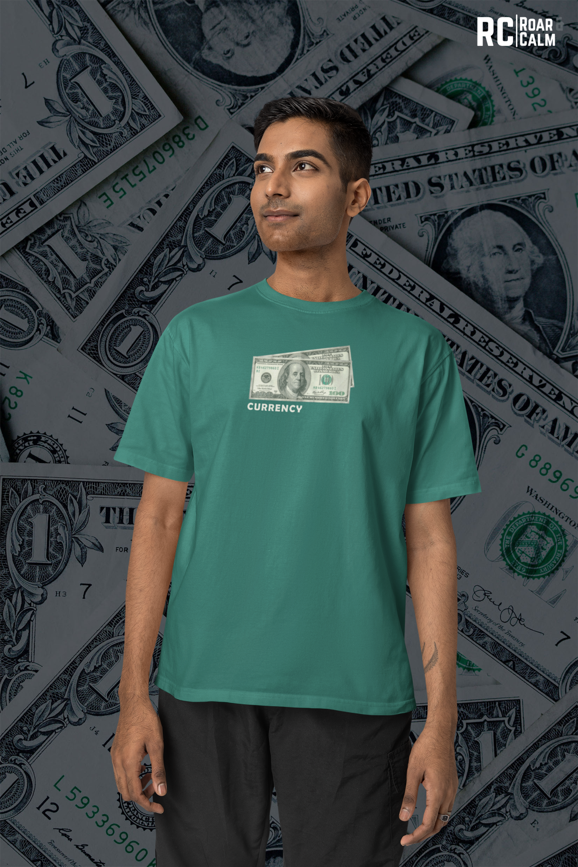 CURRENCY Oversized T-Shirt (UNISEX) – Roar & Calm Collection