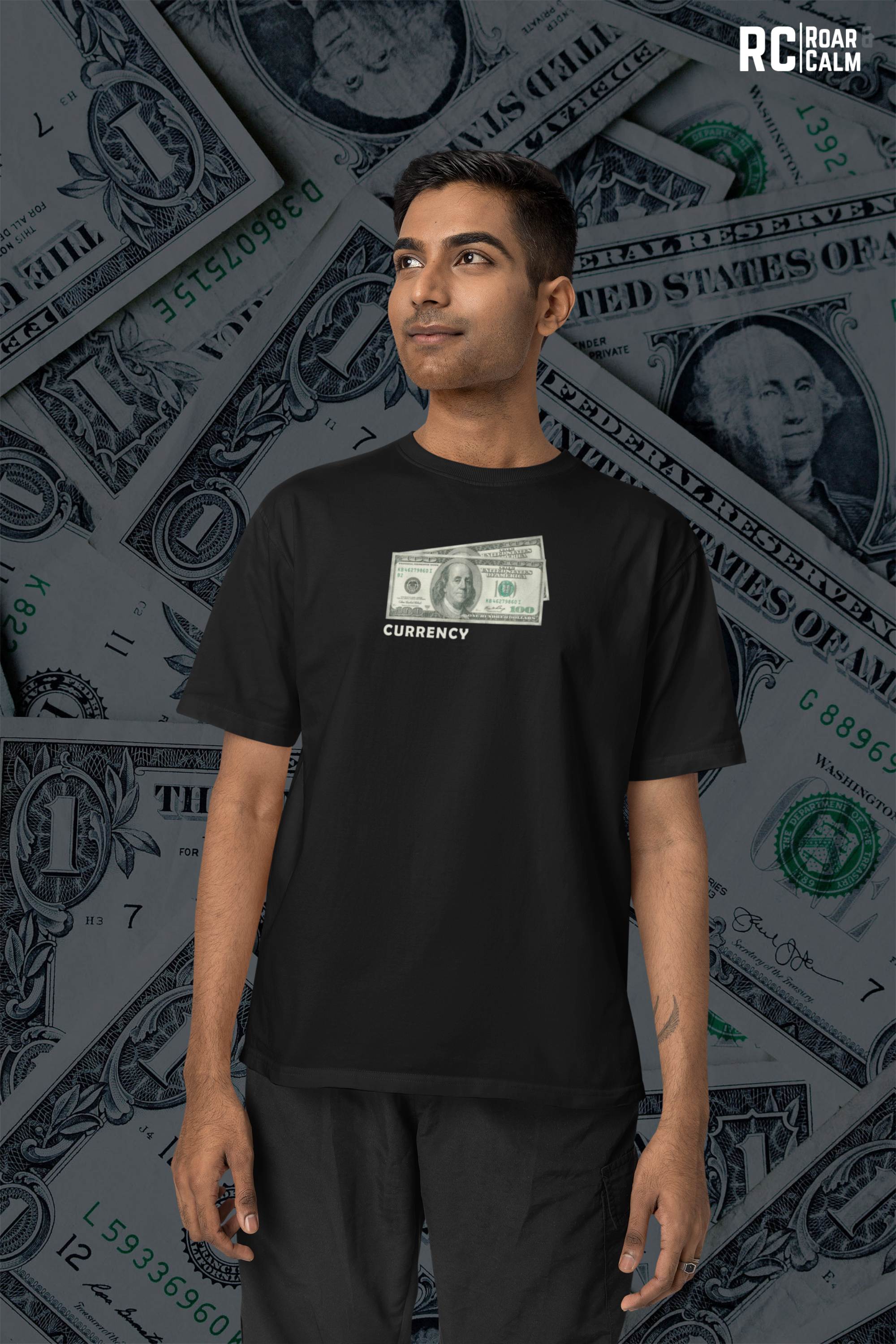 CURRENCY Oversized T-Shirt (UNISEX) – Roar & Calm Collection