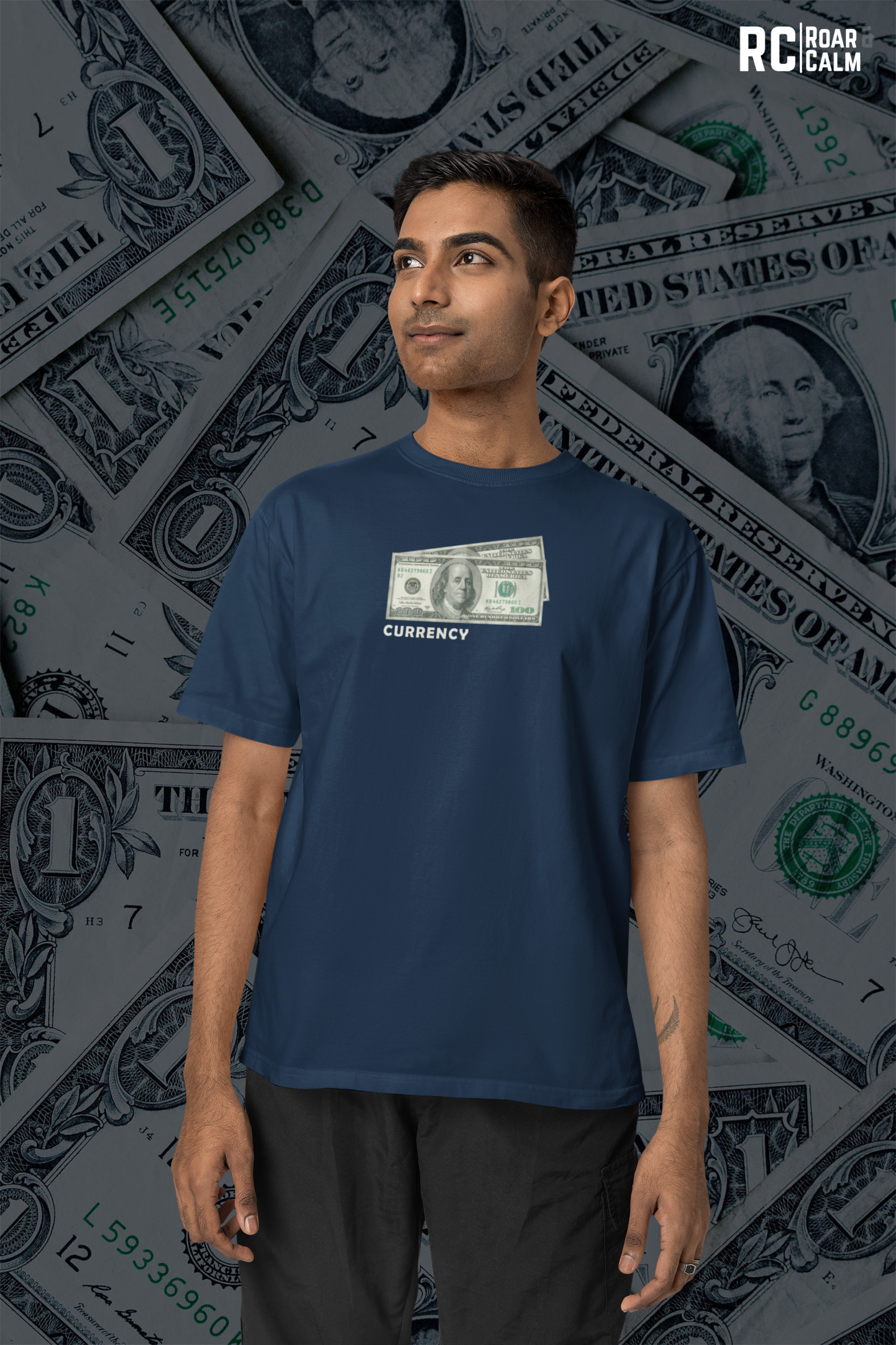 CURRENCY Oversized T-Shirt (UNISEX) – Roar & Calm Collection