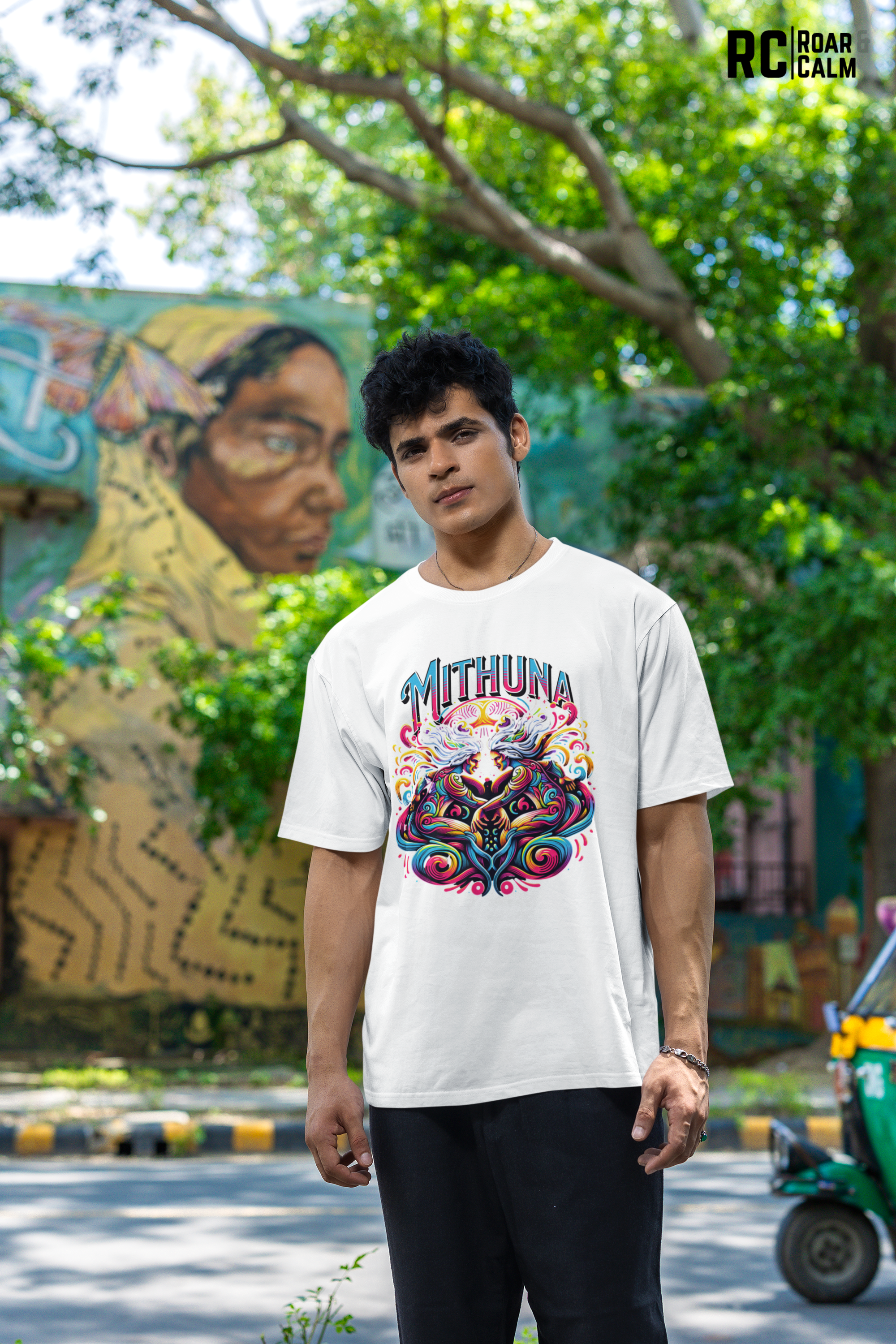 Mithuna Zodiac Oversized T-Shirt (UNISEX) – Roar & Calm Collection