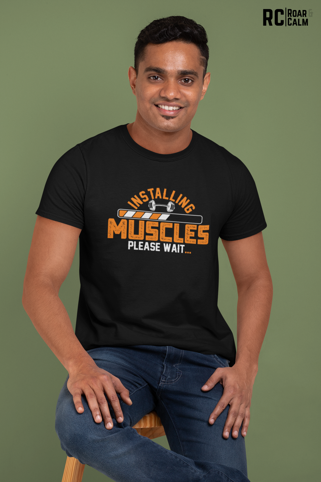 Muscle is Loading Oversized Gym T-Shirt – Roar & Calm Collection