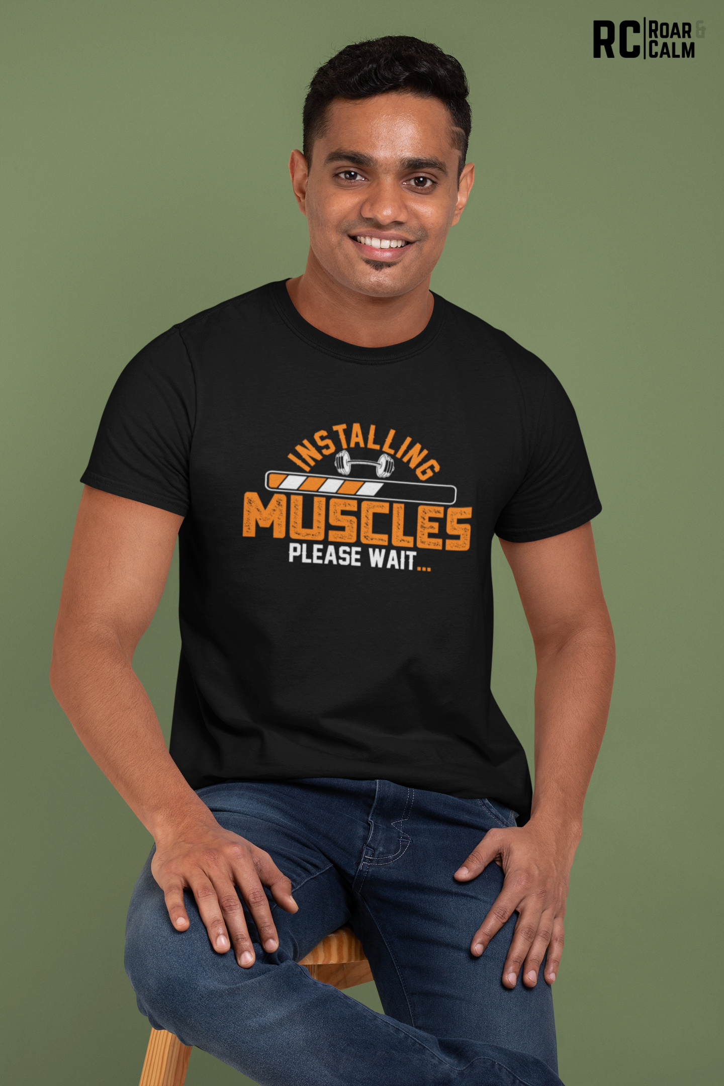 Muscle is Loading Oversized Gym T-Shirt – Roar & Calm Collection