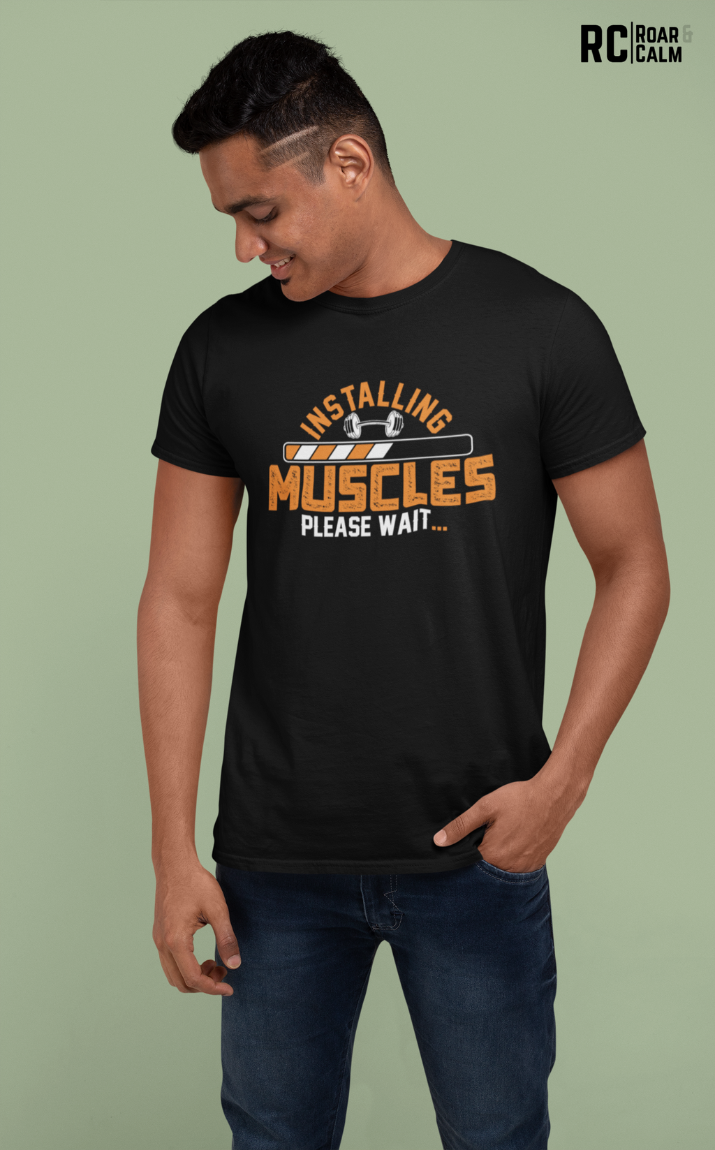 Muscle is Loading Oversized Gym T-Shirt – Roar & Calm Collection