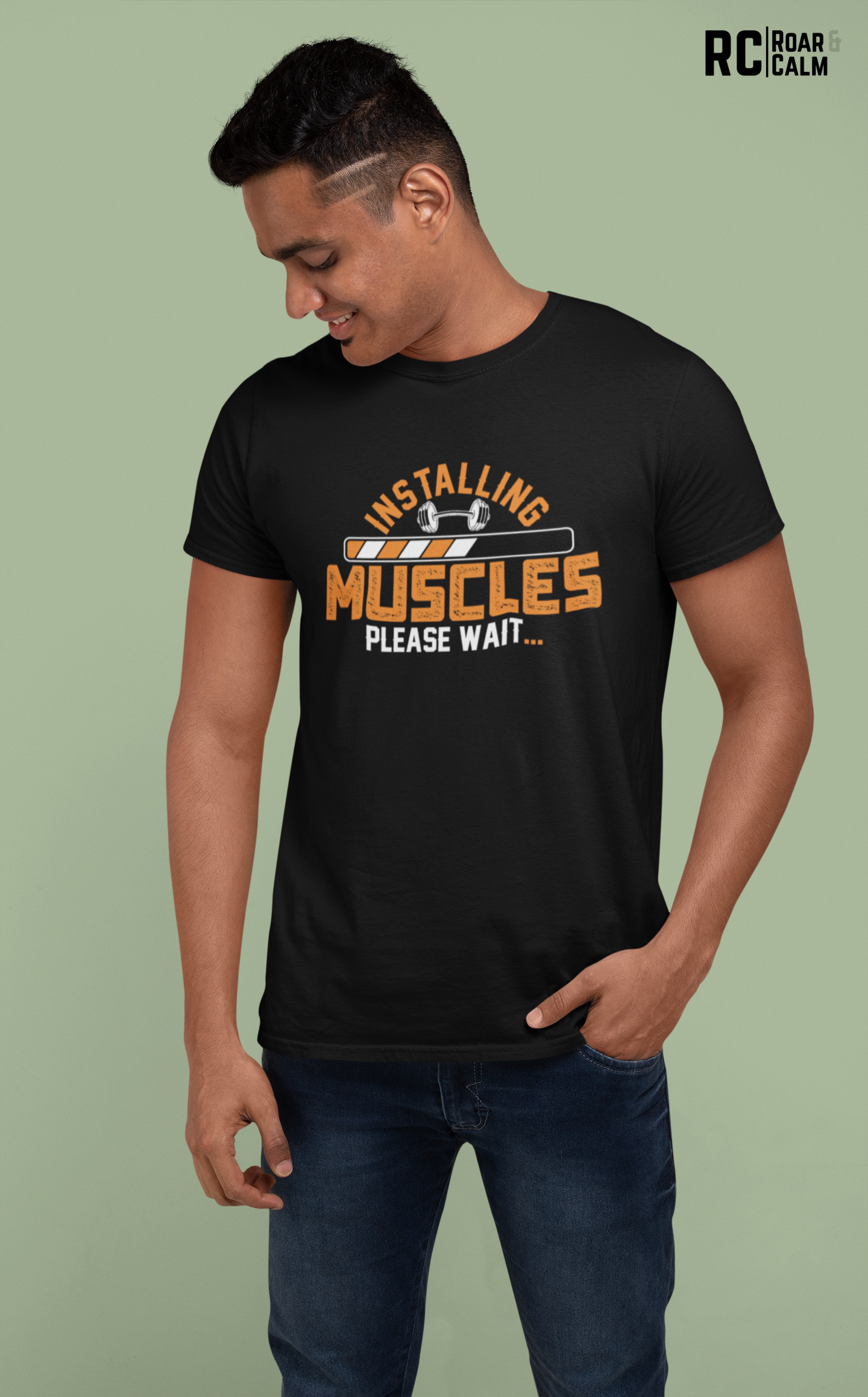 Muscle is Loading Oversized Gym T-Shirt – Roar & Calm Collection