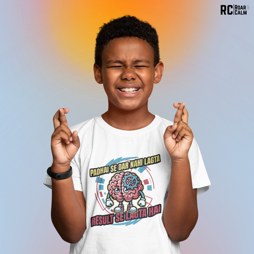 Padhai Dar Nahi Lagta T-Shirt – Roar & Calm Kids Collection