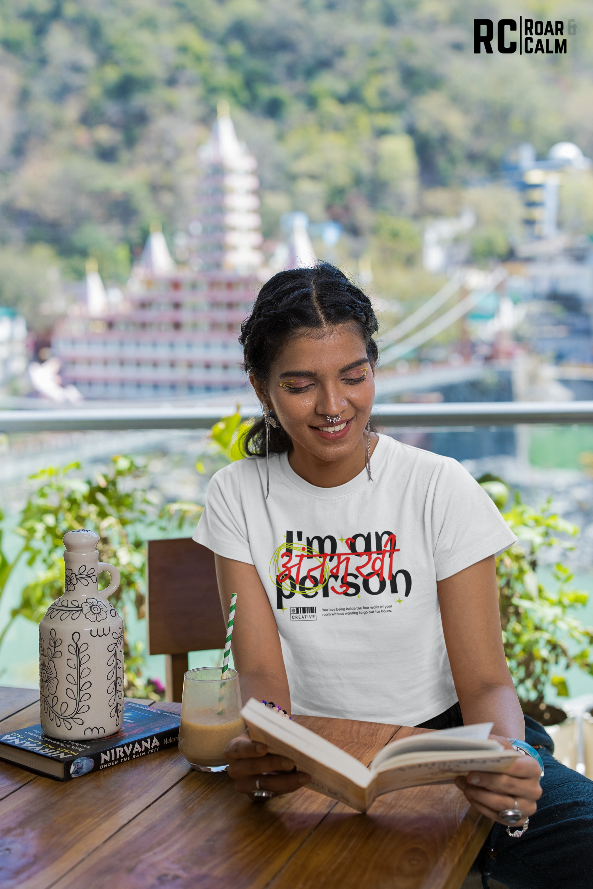 I Am An अंतर्मुखी Crop Top – Roar & Calm Collection