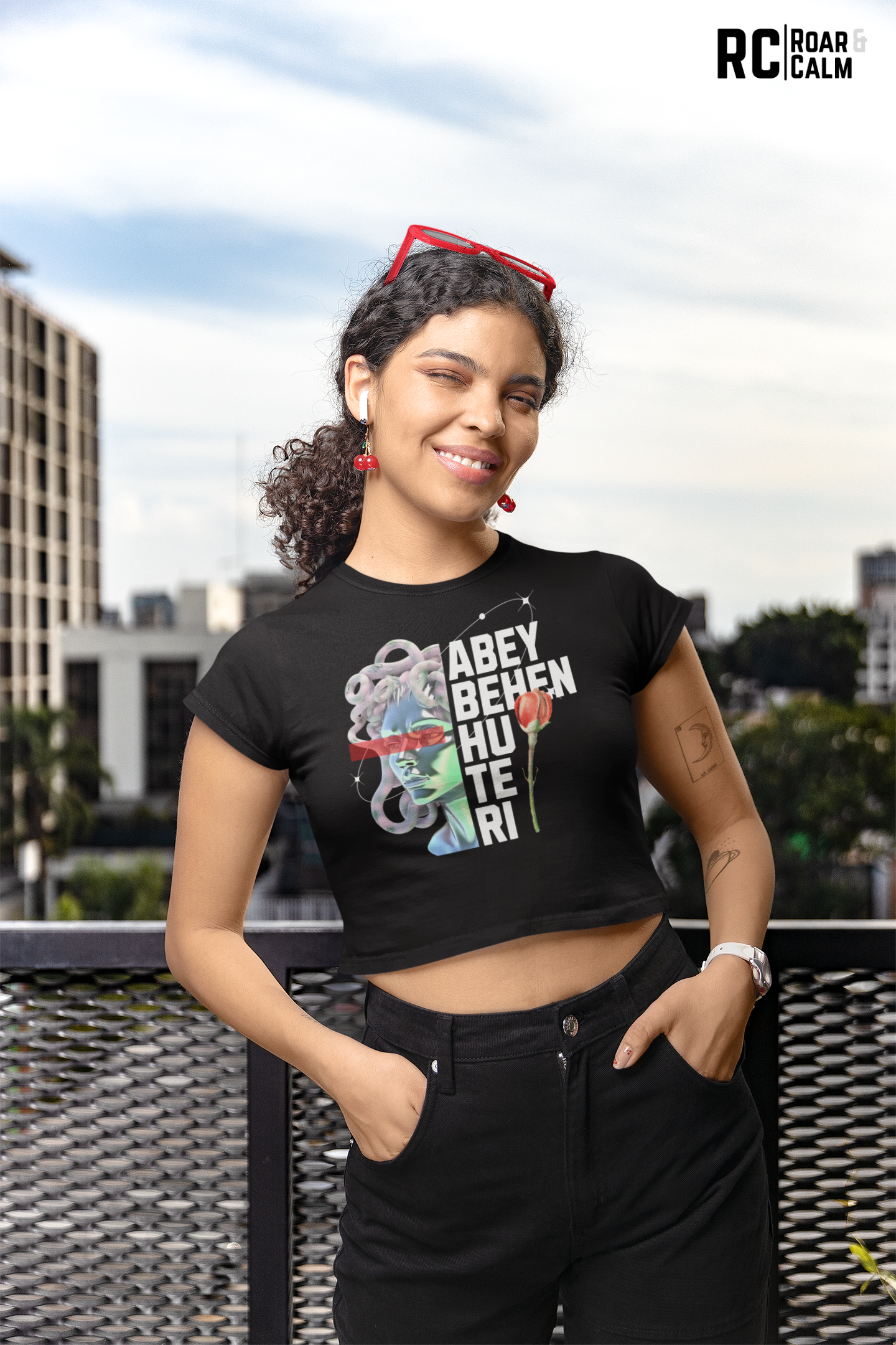 Abey Behen Hu Teri Crop Top – Roar & Calm Collection