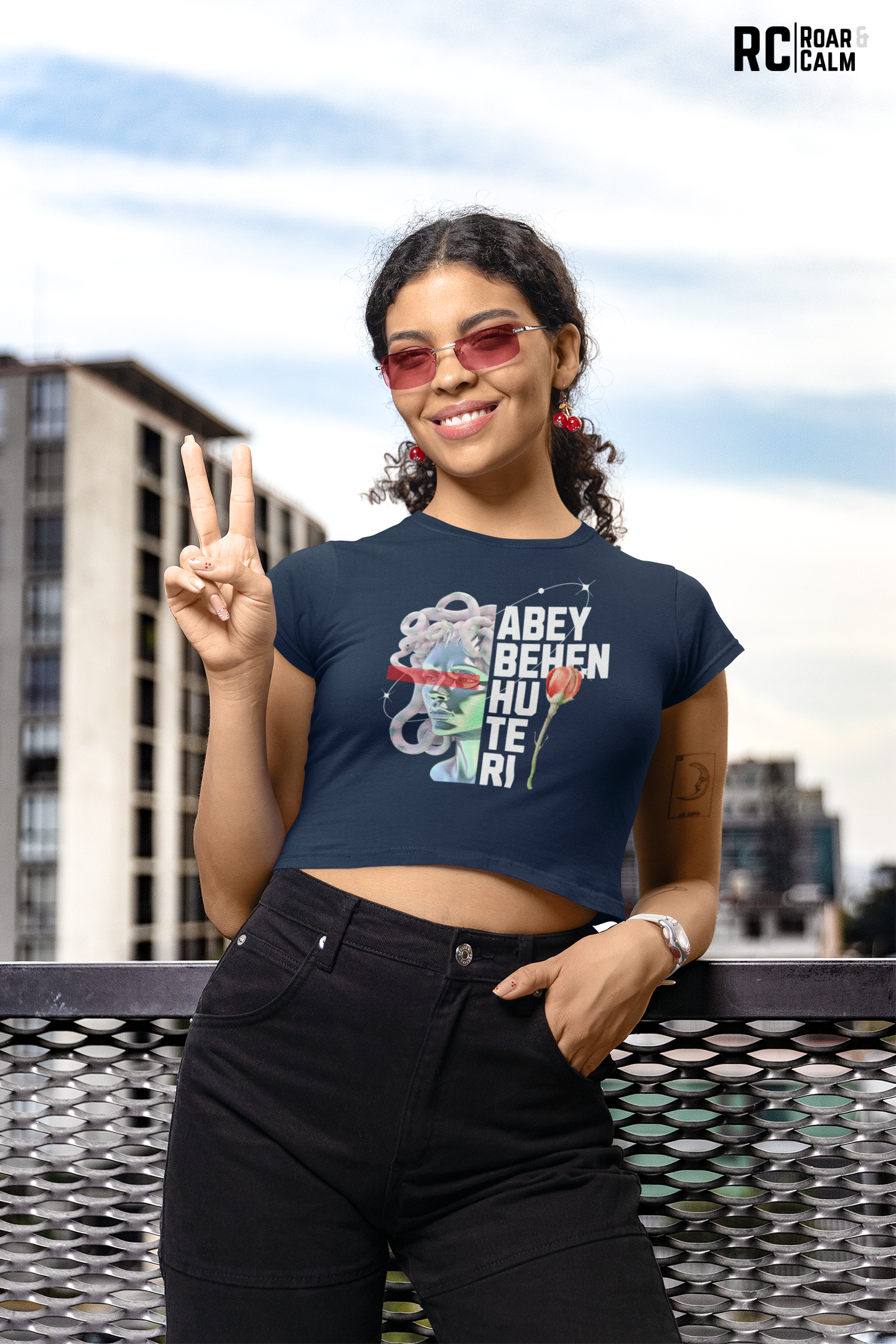 Abey Behen Hu Teri Crop Top – Roar & Calm Collection