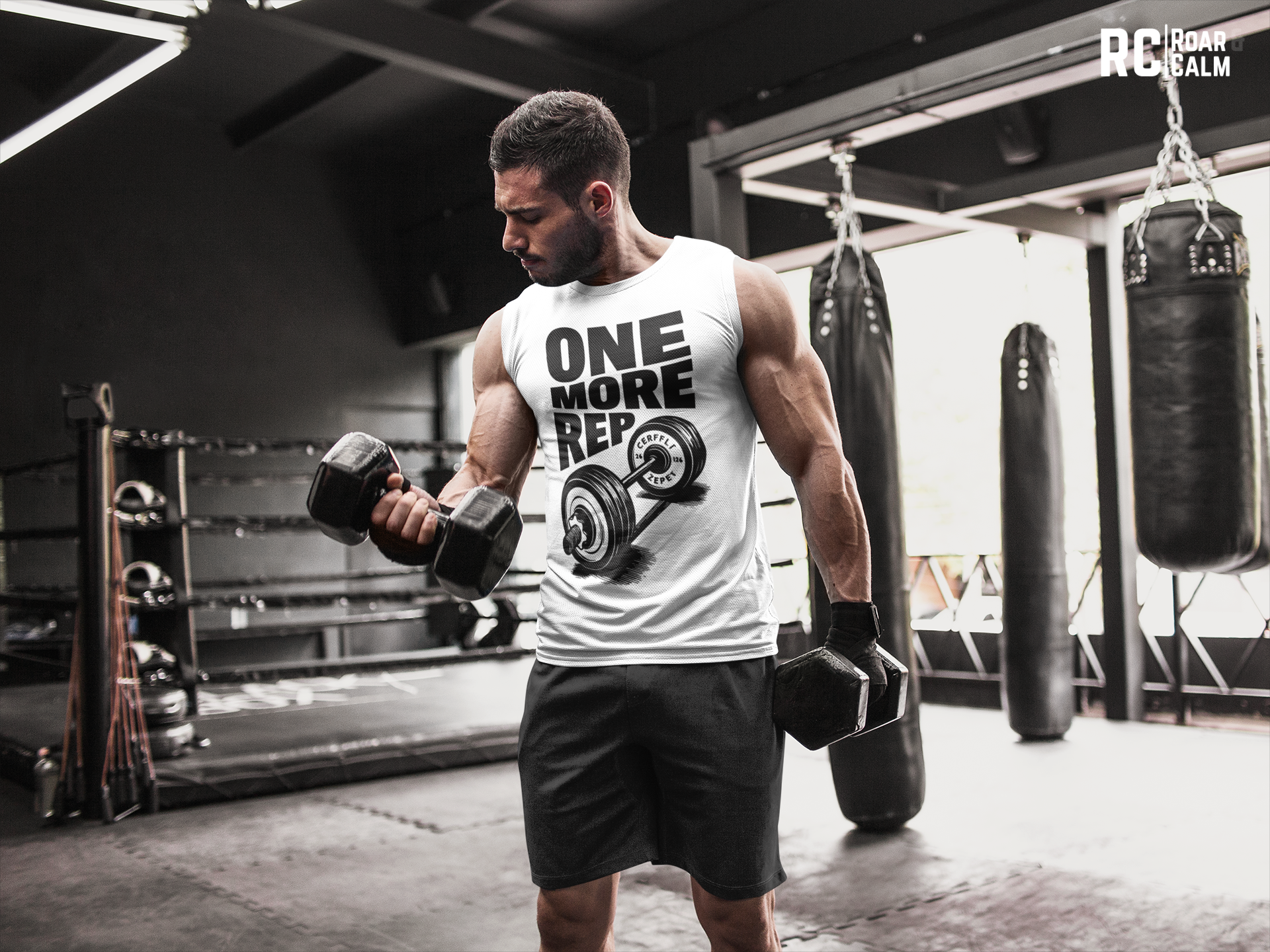 One More Rep Sleeveless Gym Tank – Roar & Calm Collection