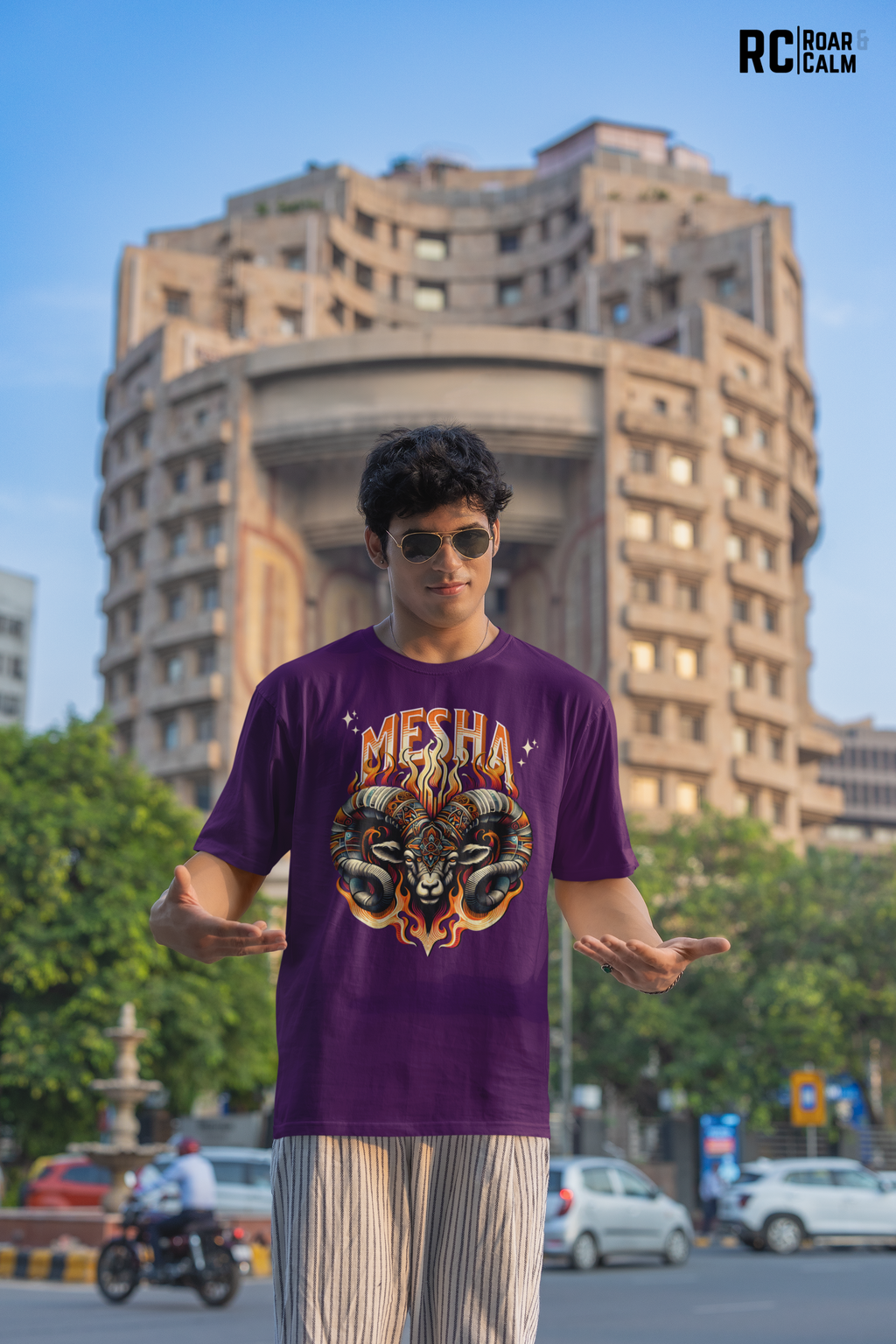 Mesha Zodiac Oversized T-Shirt (UNISEX) – Roar & Calm Collection
