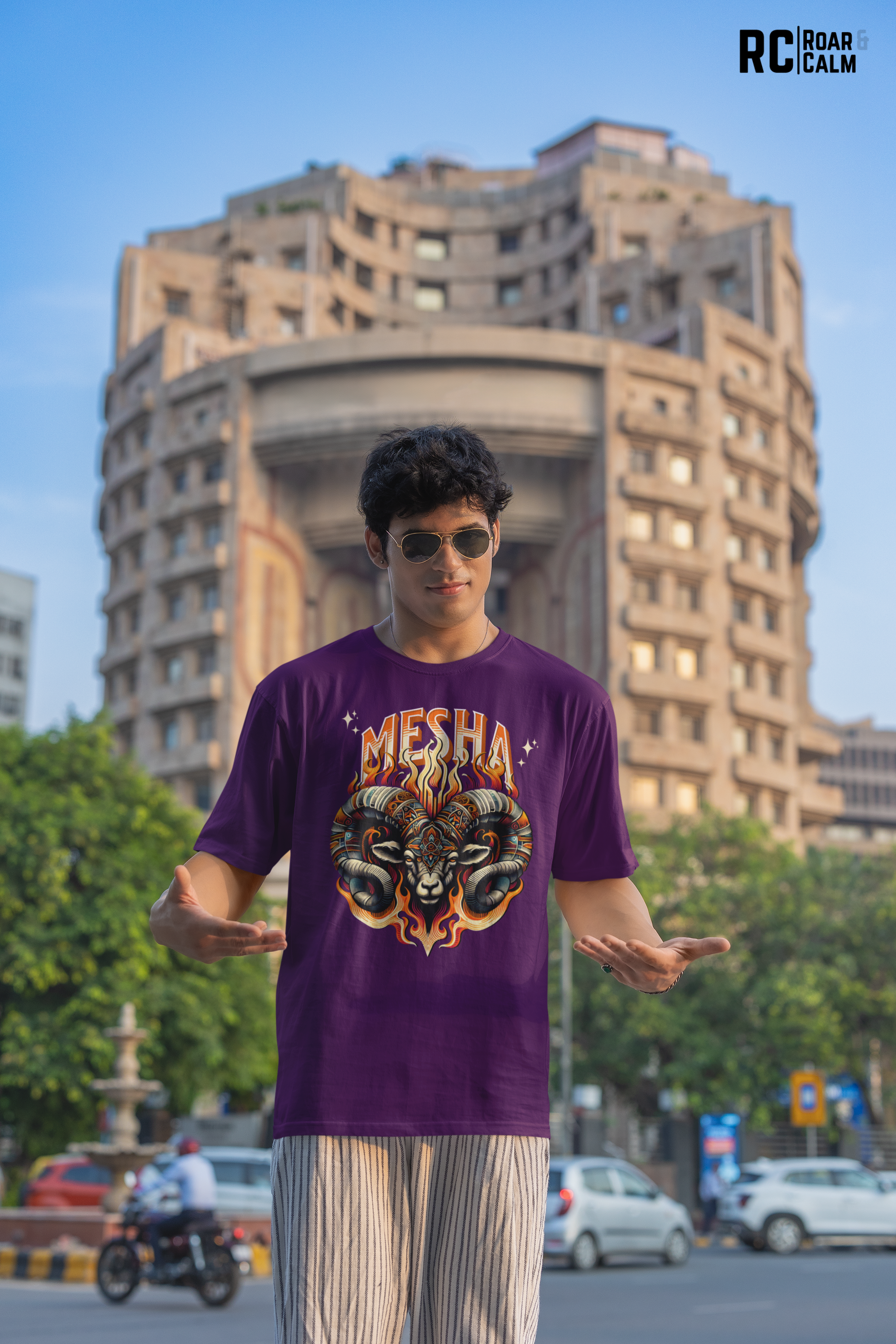 Mesha Zodiac Oversized T-Shirt (UNISEX) – Roar & Calm Collection