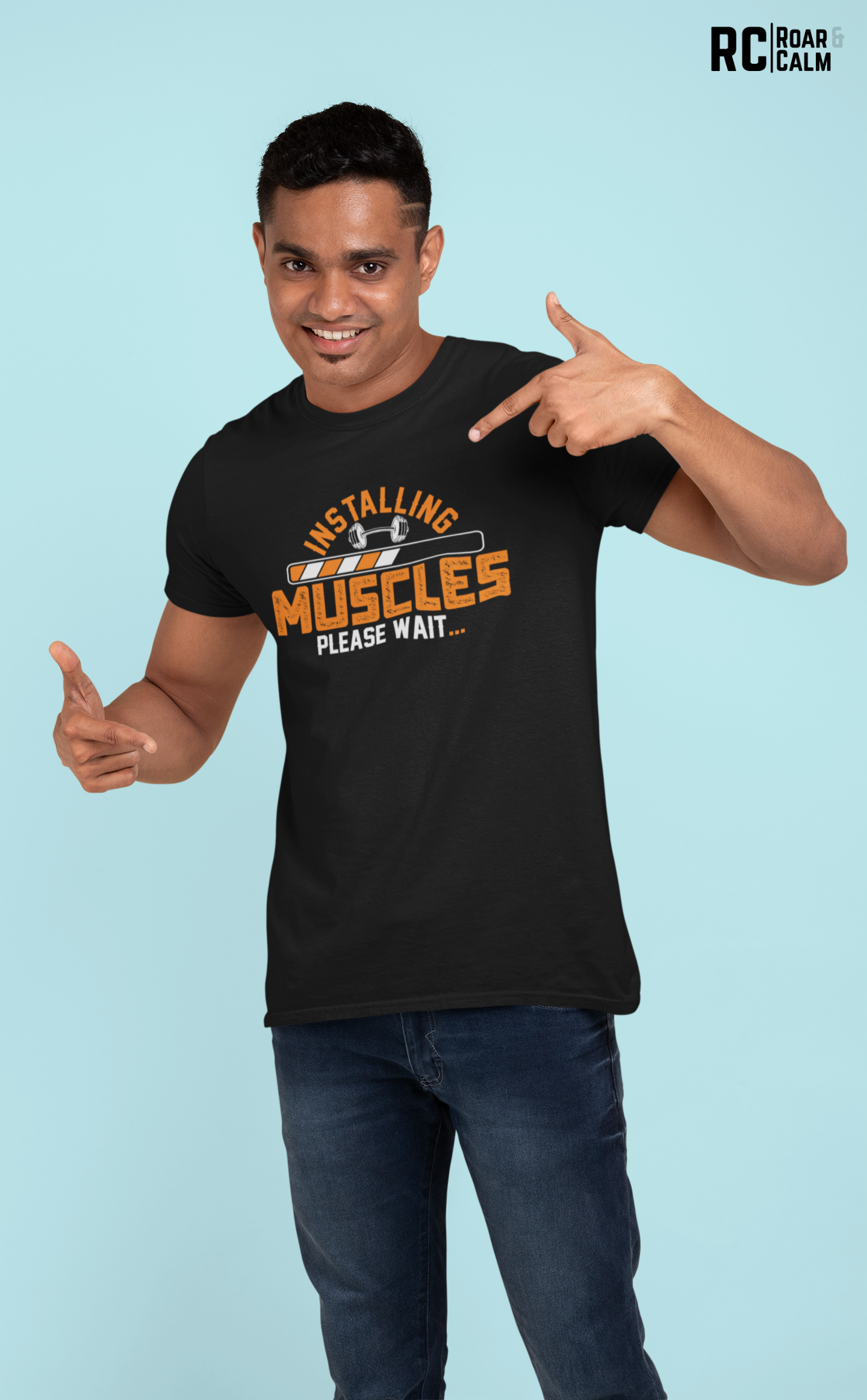 Muscle is Loading Oversized Gym T-Shirt – Roar & Calm Collection