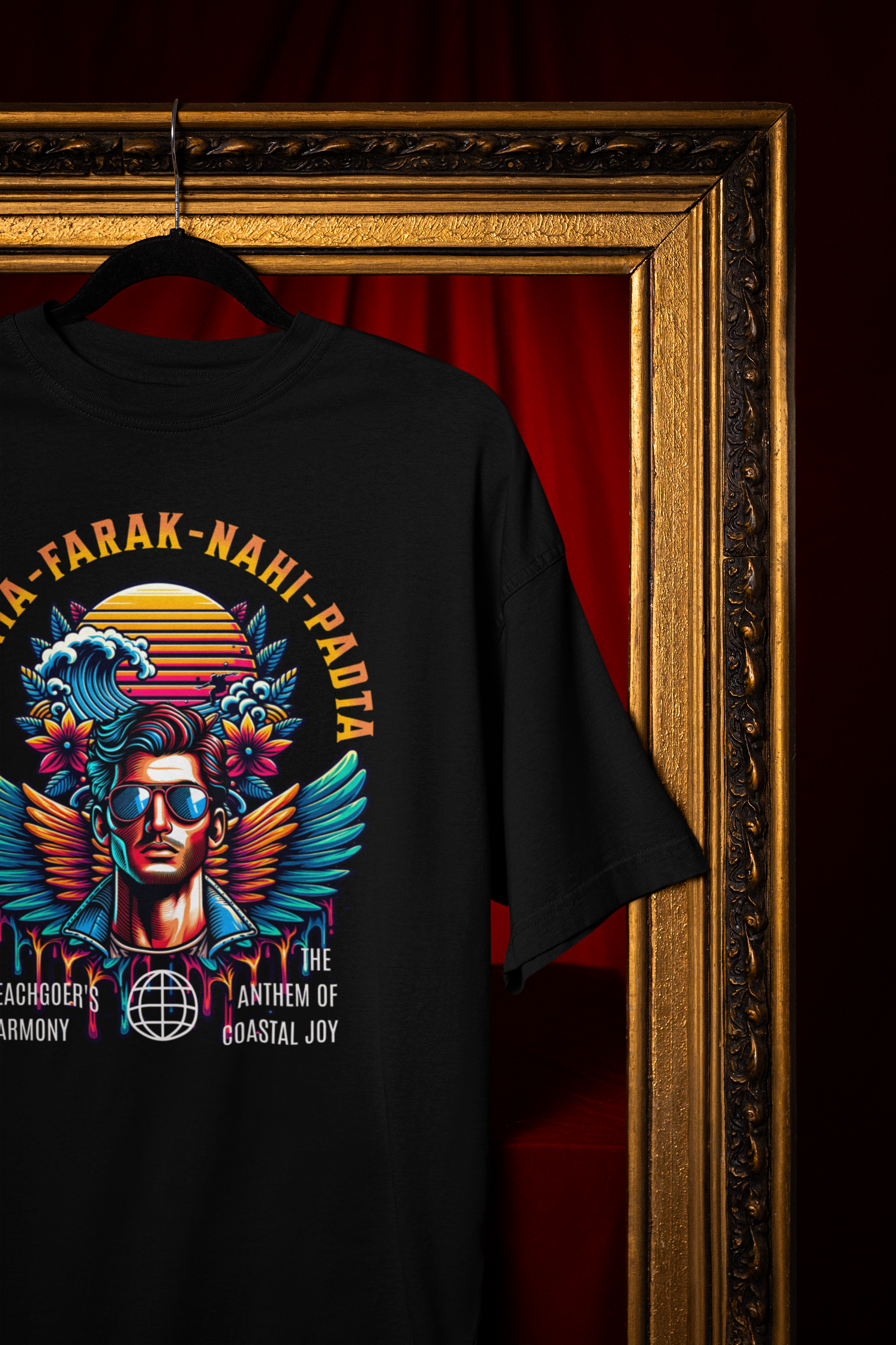 Ghanta Farak Nahi Padta Oversized T-Shirt (UNISEX) – Roar & Calm Collection