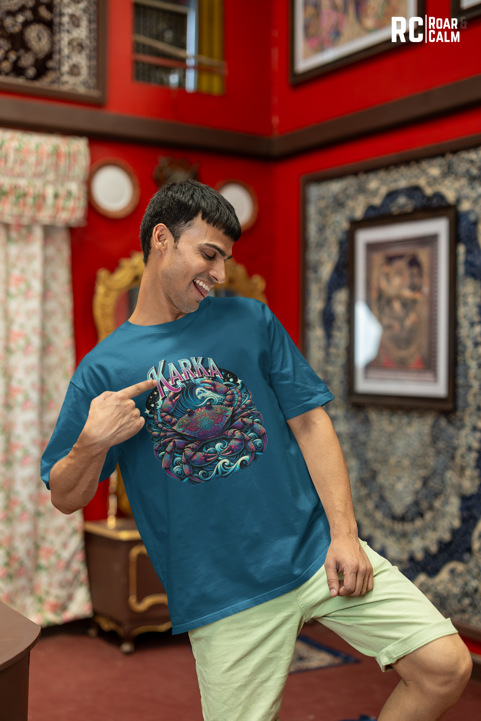 Karka Zodiac Oversized T-Shirt (UNISEX) – Roar & Calm Collection