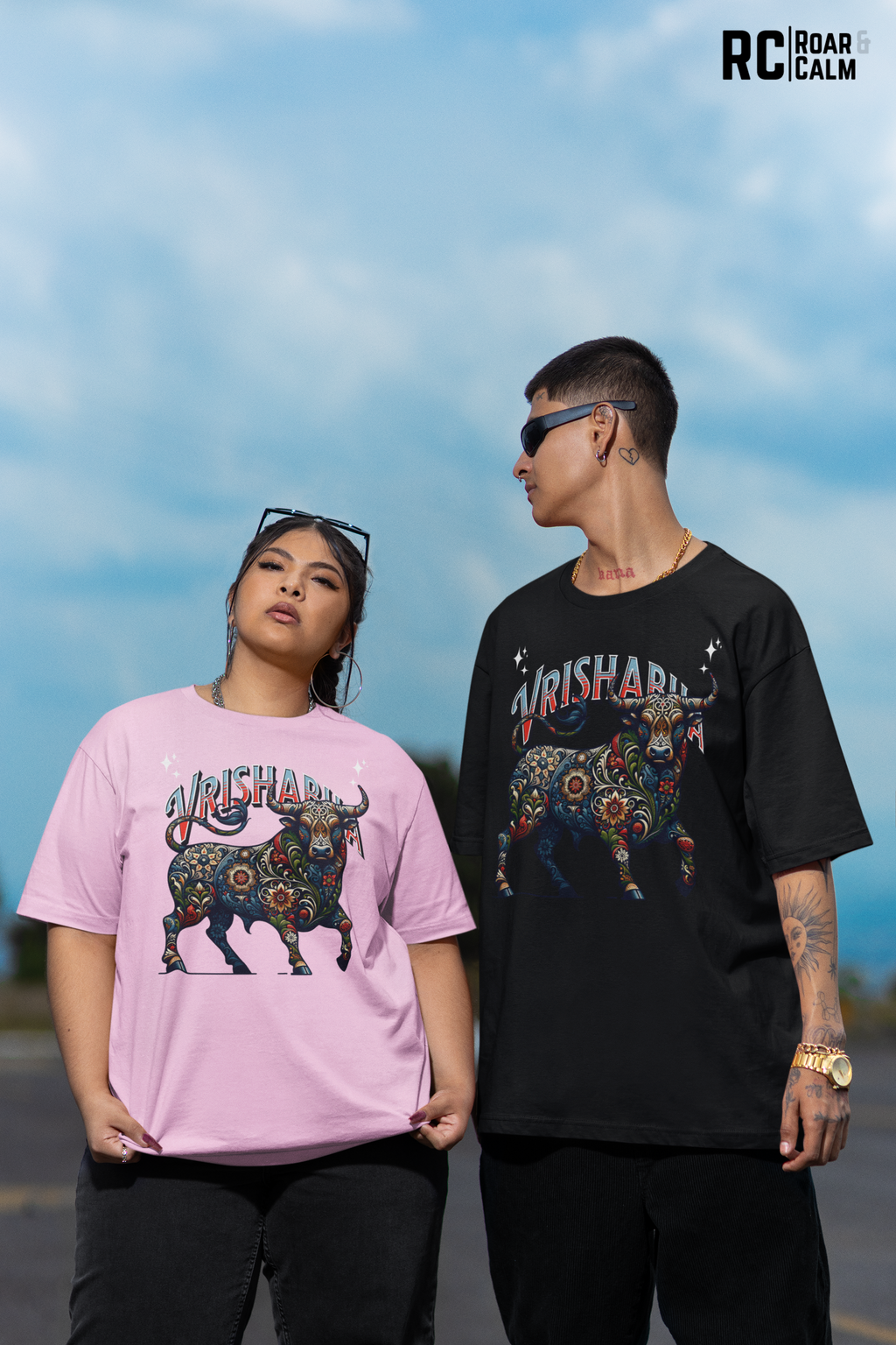 Vrushabha Zodiac Oversized T-Shirt (UNISEX) – Roar & Calm Collection