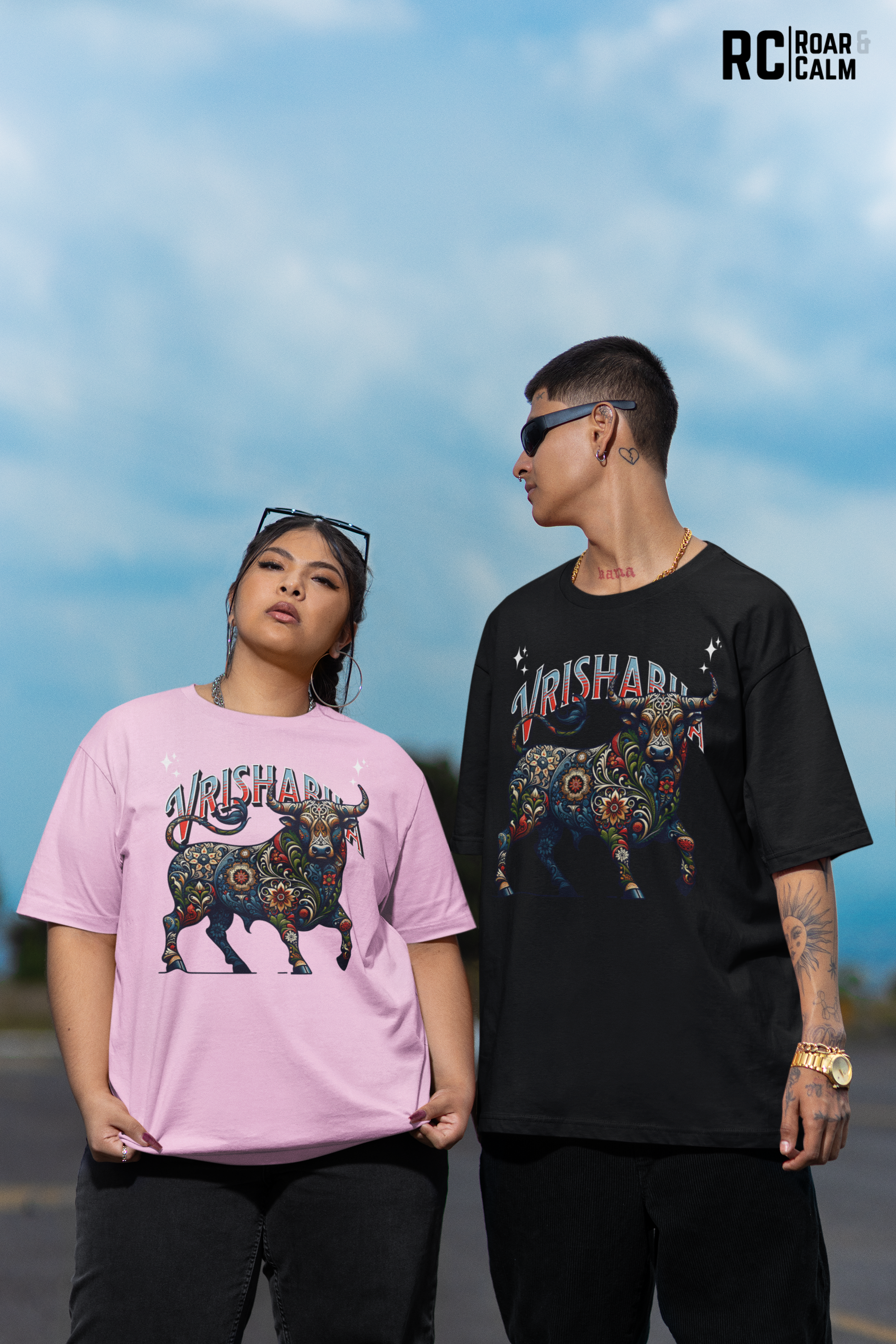 Vrushabha Zodiac Oversized T-Shirt (UNISEX) – Roar & Calm Collection