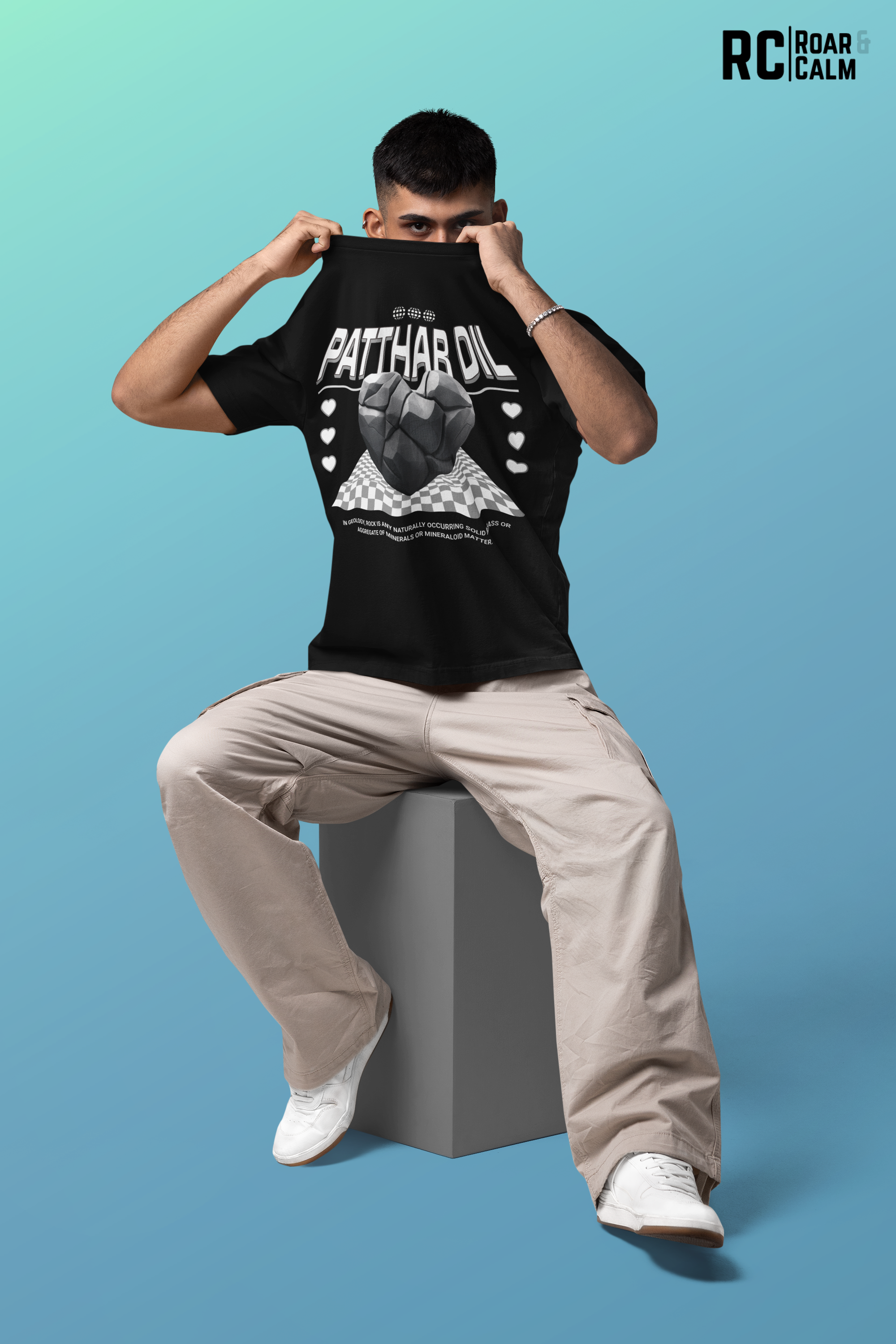 Patthar Dil Oversized T-Shirt (UNISEX) – Roar & Calm Collection