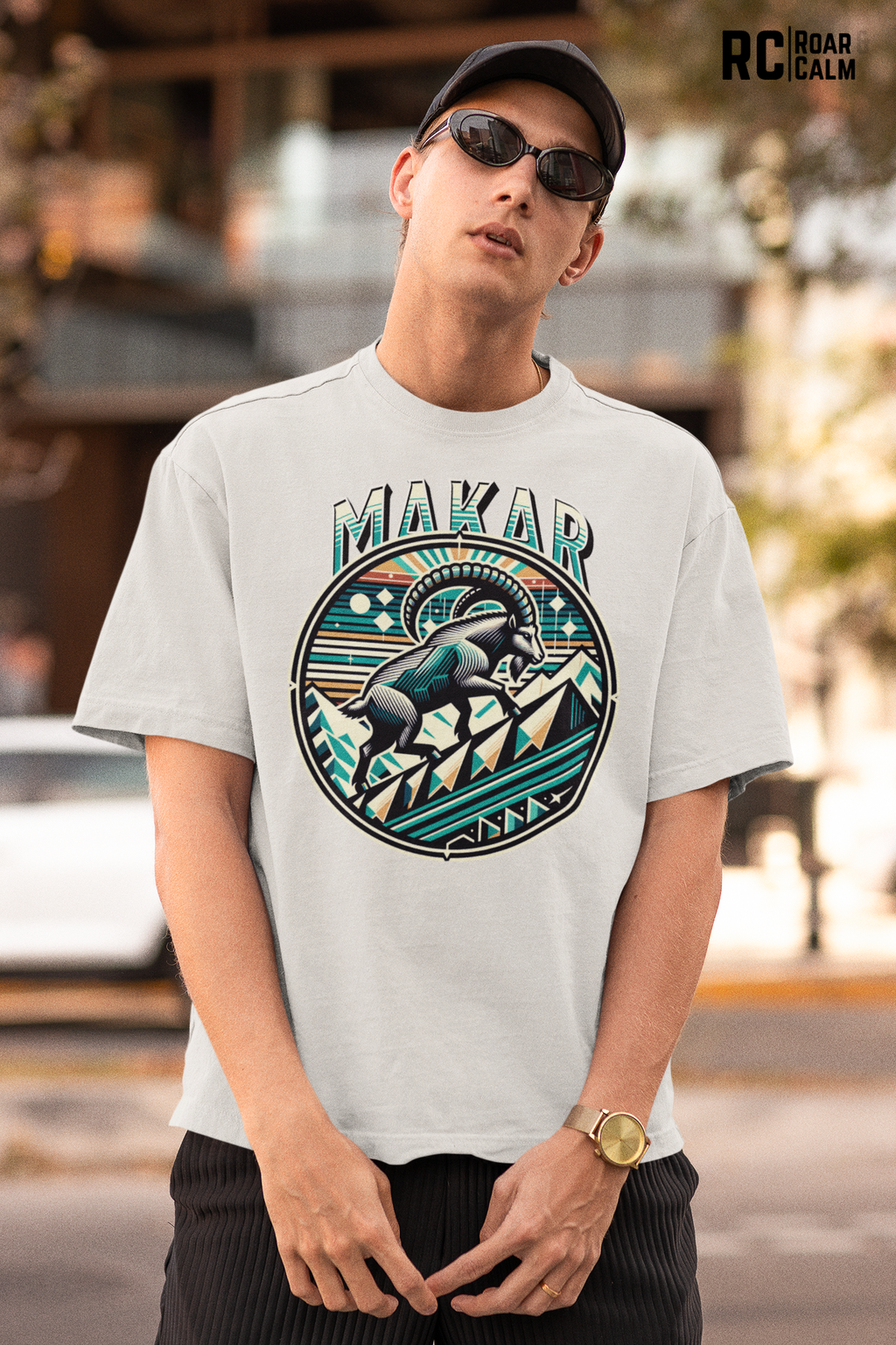 Makar Zodiac Oversized T-Shirt (UNISEX) – Roar & Calm Collection