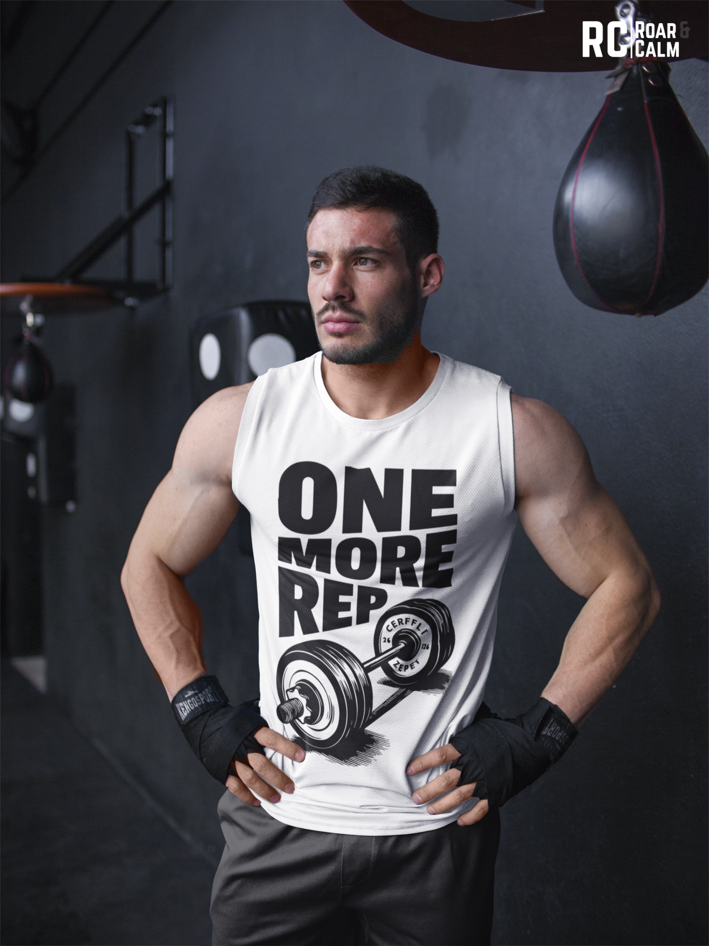 One More Rep Sleeveless Gym Tank – Roar & Calm Collection