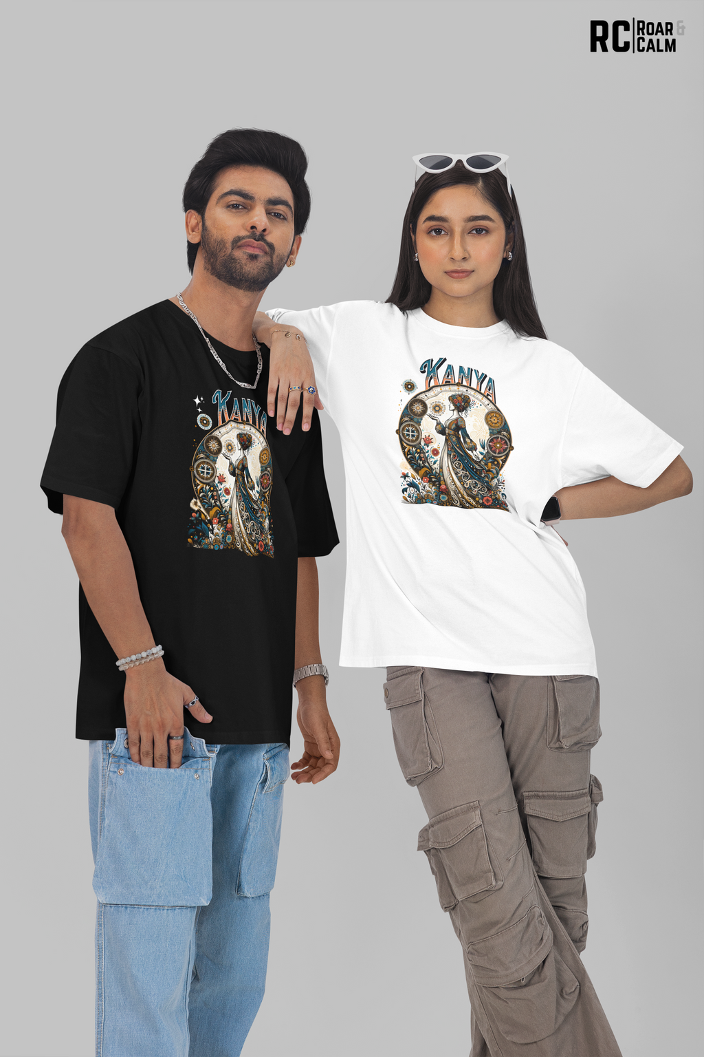 Kanya Zodiac Oversized T-Shirt (UNISEX) – Roar & Calm Collection