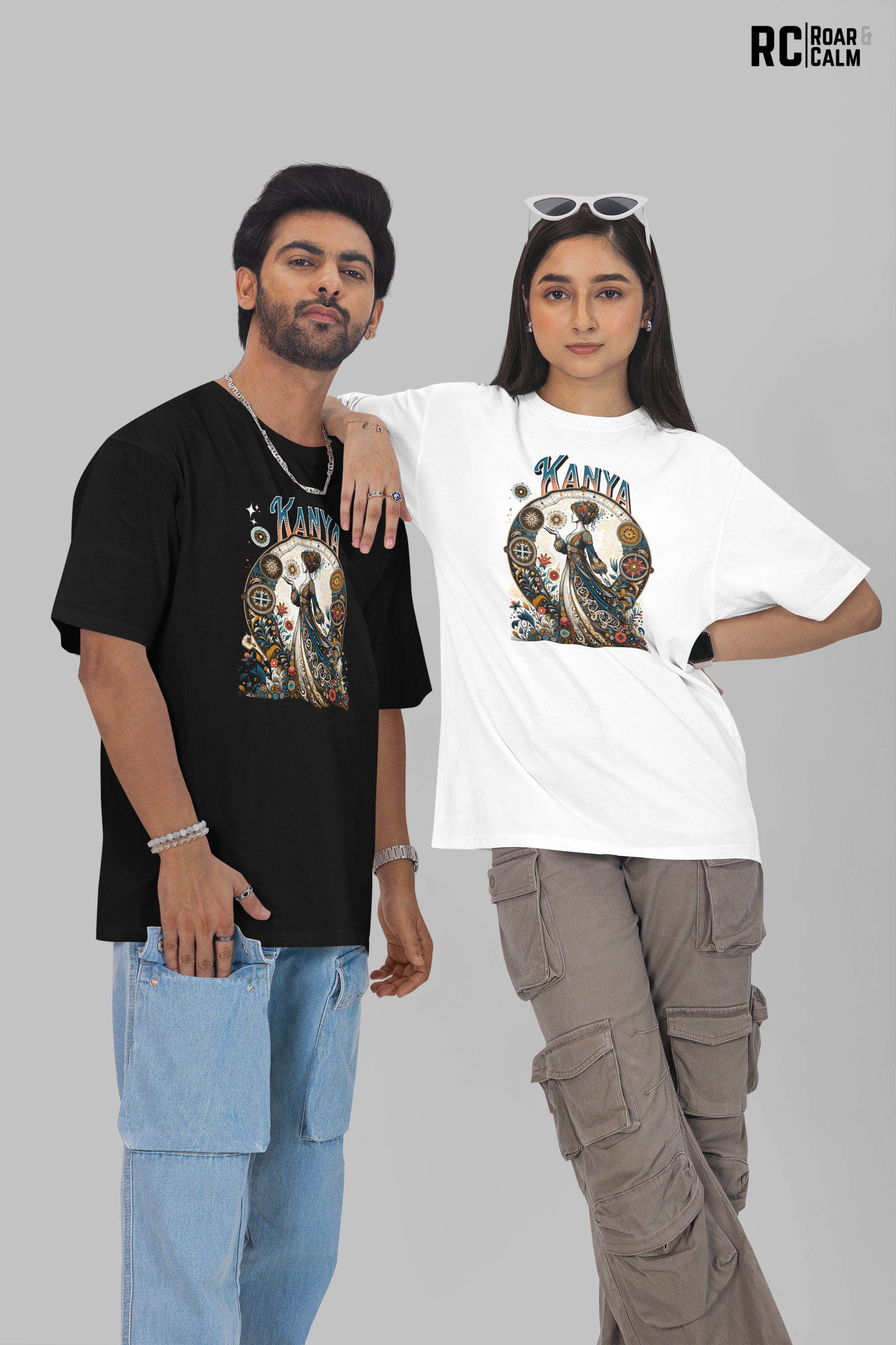 Kanya Zodiac Oversized T-Shirt (UNISEX) – Roar & Calm Collection