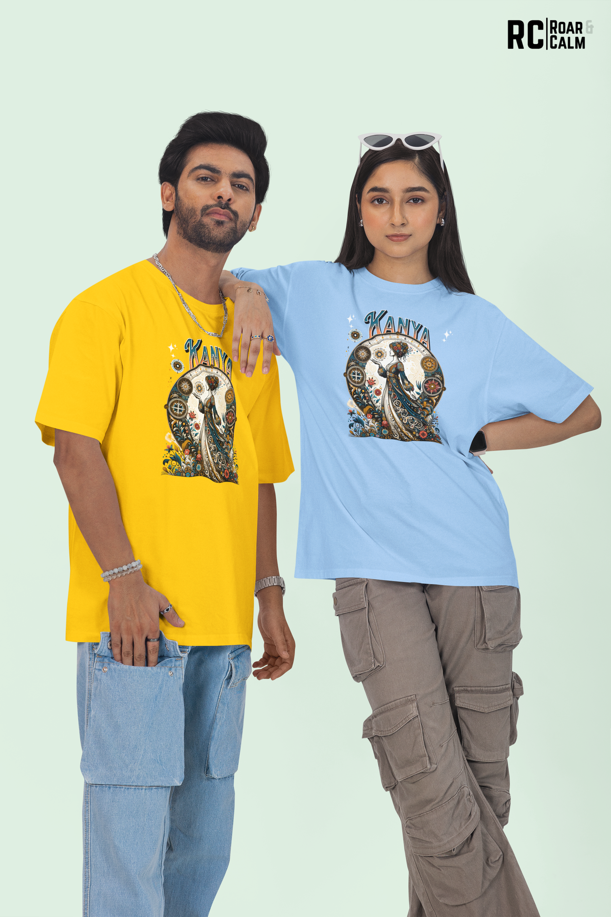 Kanya Zodiac Oversized T-Shirt (UNISEX) – Roar & Calm Collection