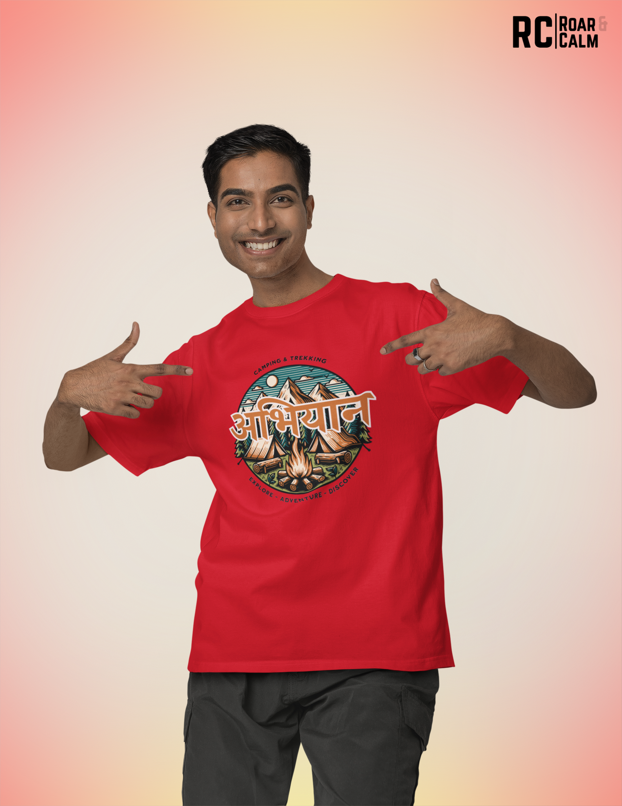 अभियान Oversized T-Shirt (UNISEX) – Roar & Calm Collection