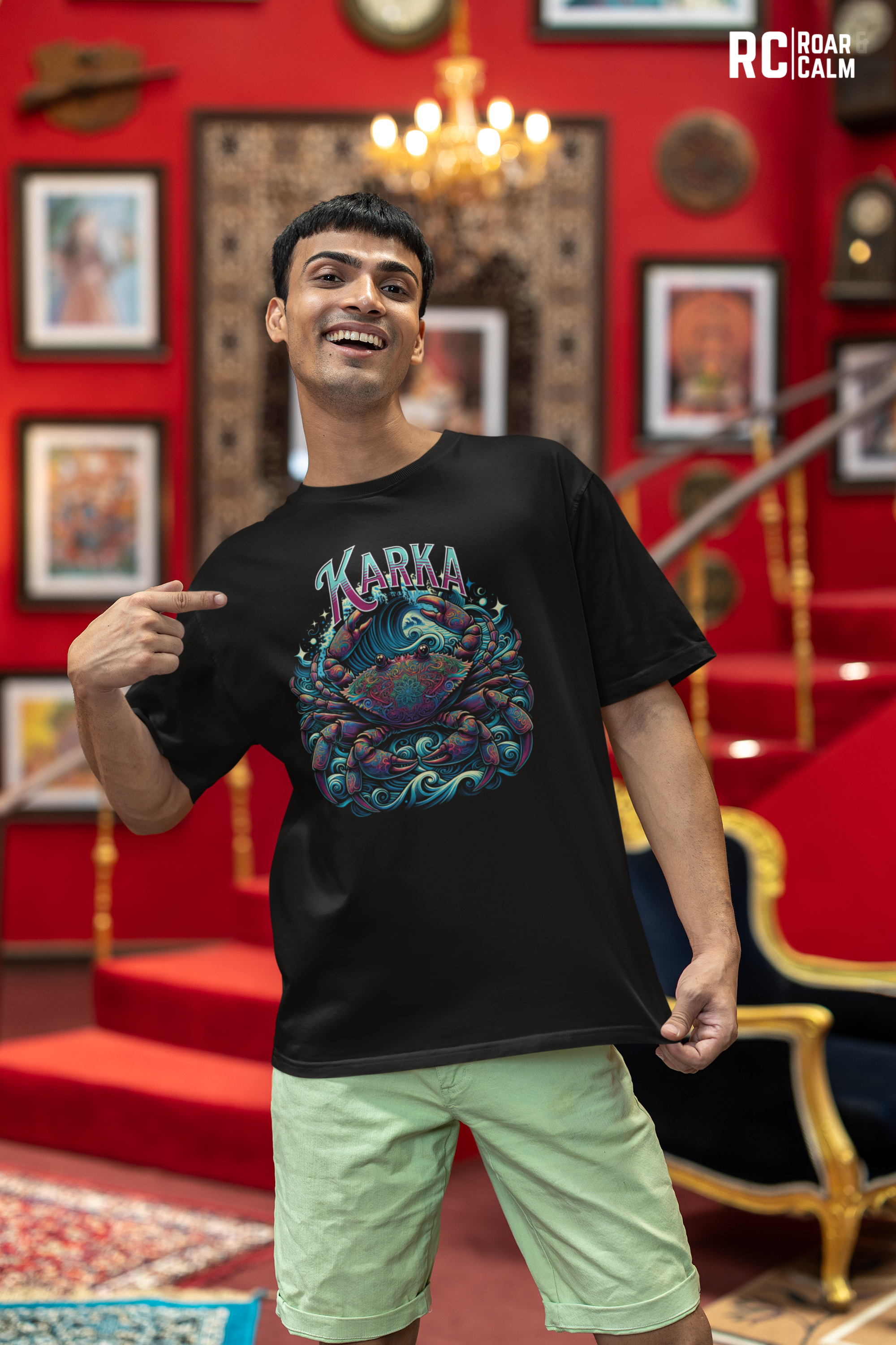 Karka Zodiac Oversized T-Shirt (UNISEX) – Roar & Calm Collection