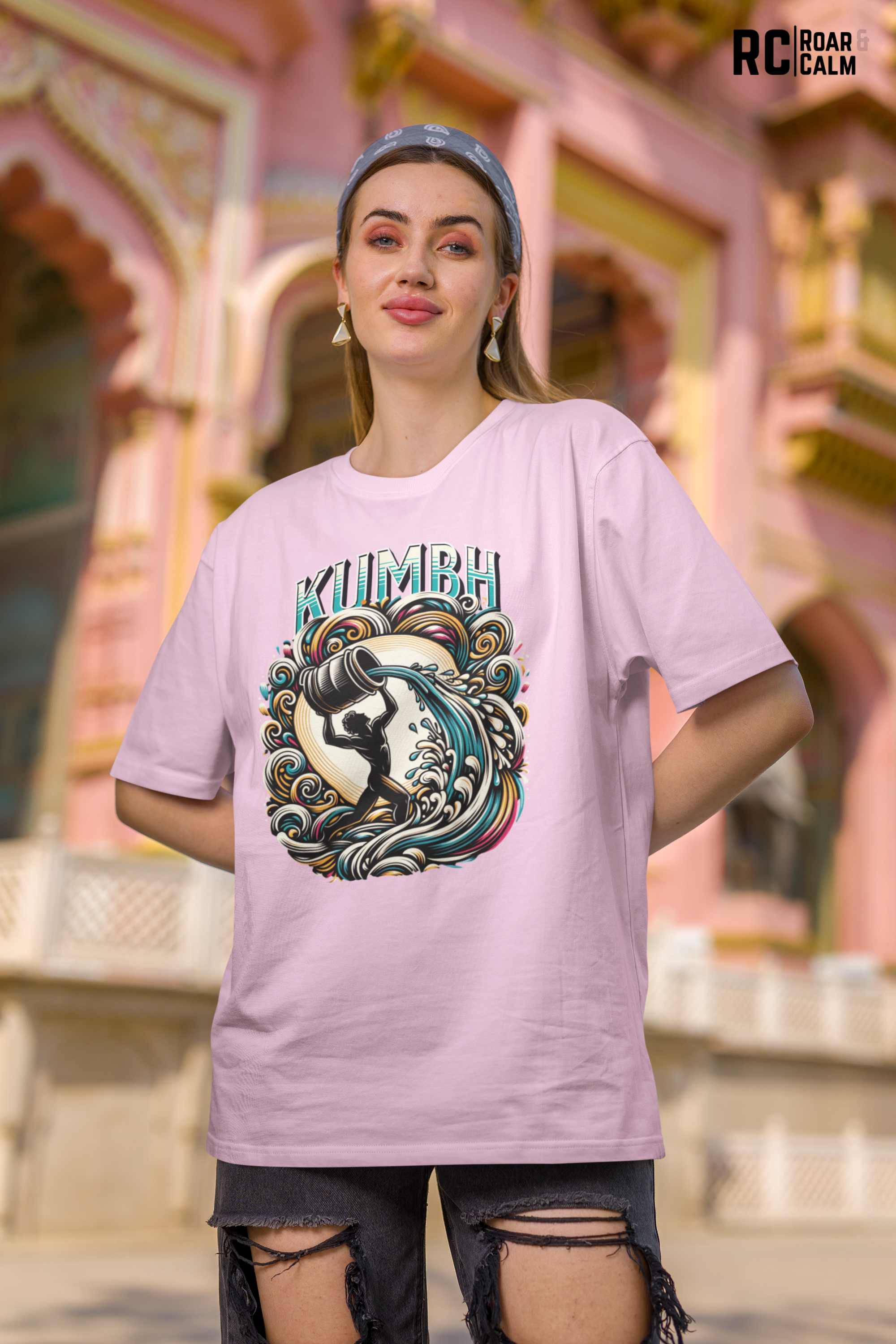 Kumbha Zodiac Oversized T-Shirt (UNISEX) – Roar & Calm Collection