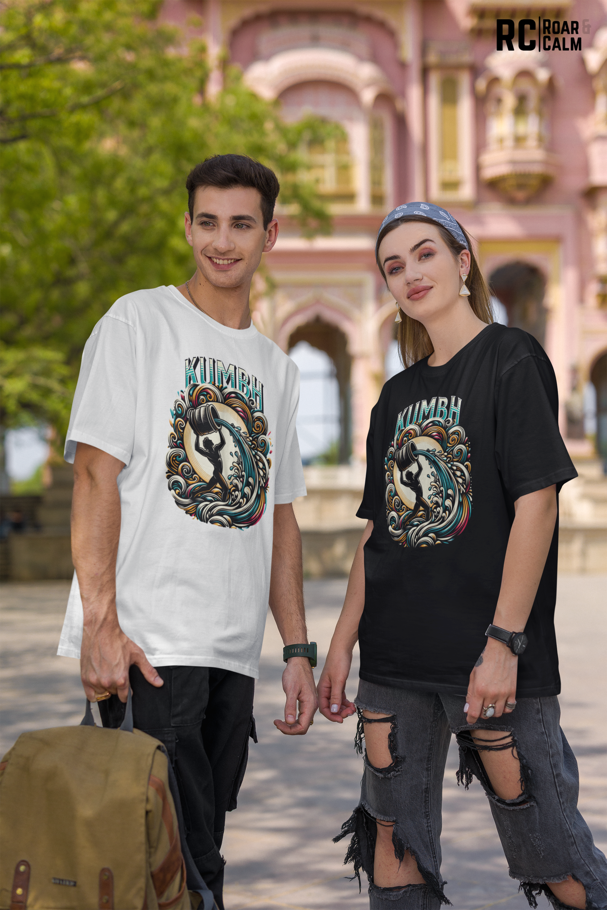 Kumbha Zodiac Oversized T-Shirt (UNISEX) – Roar & Calm Collection