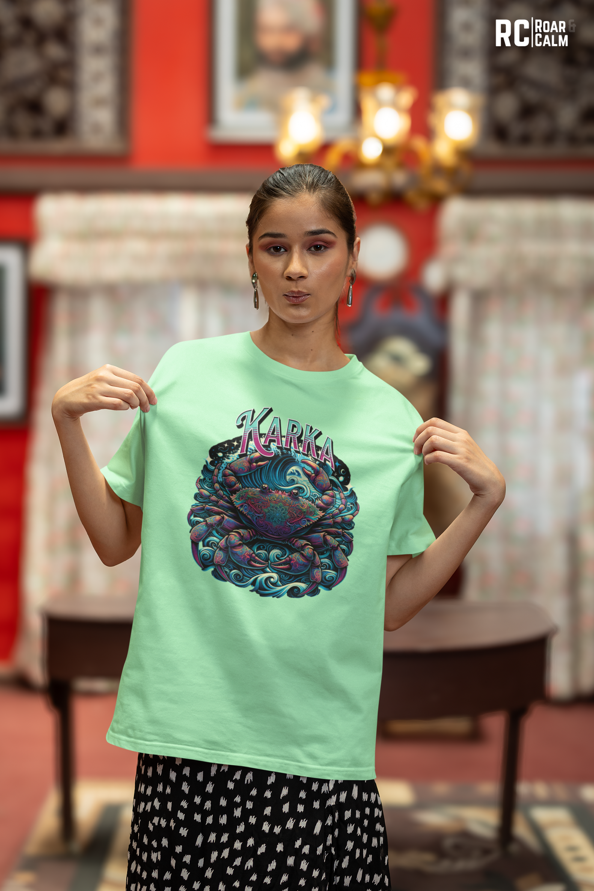 Karka Zodiac Oversized T-Shirt (UNISEX) – Roar & Calm Collection