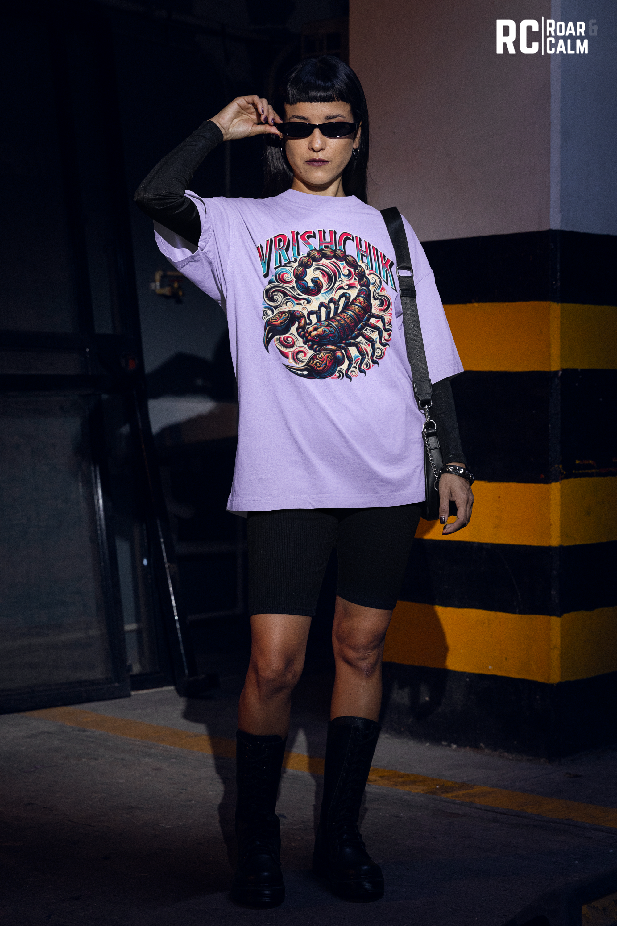 Vrischika Zodiac Oversized T-Shirt (UNISEX) – Roar & Calm Collection
