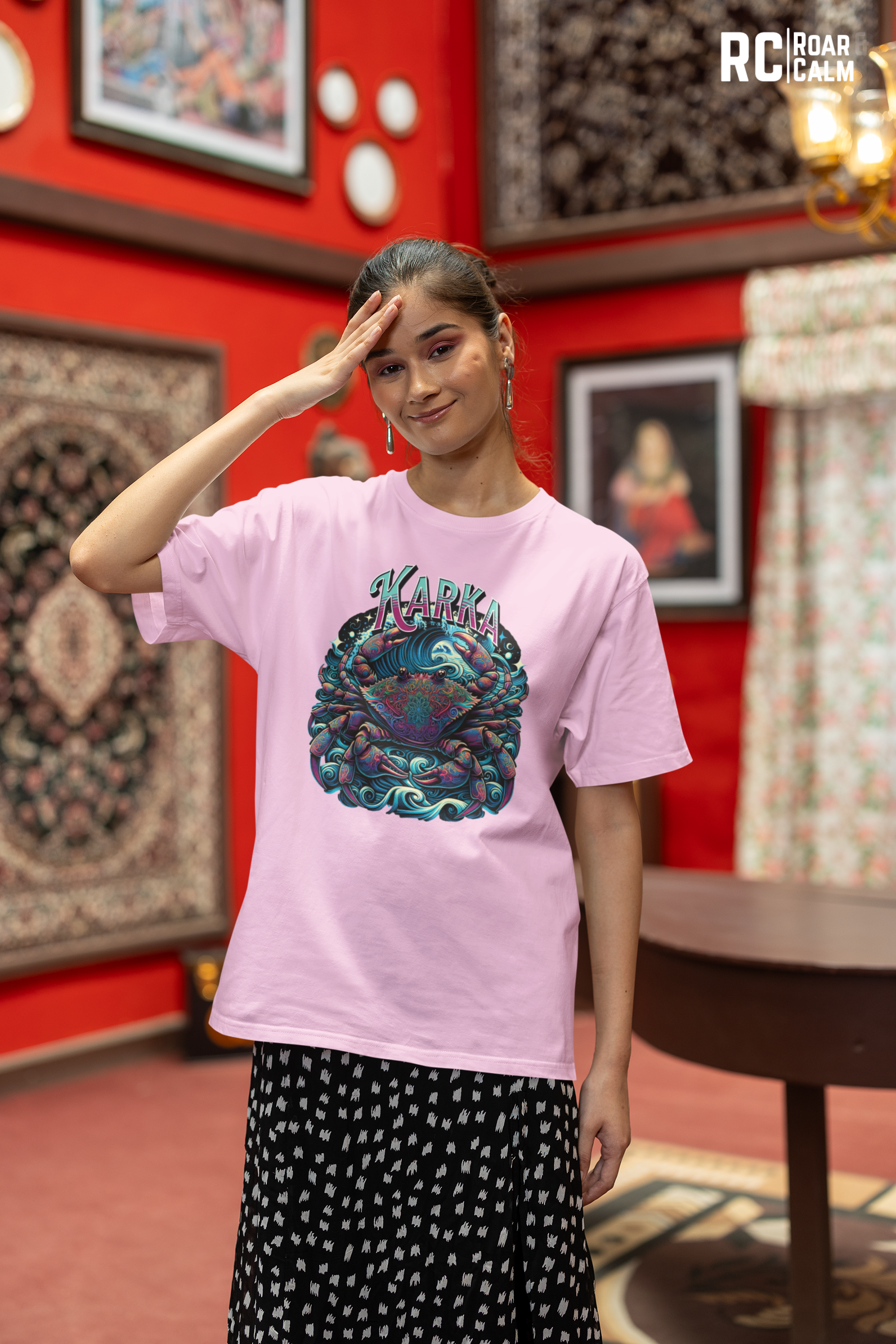Karka Zodiac Oversized T-Shirt (UNISEX) – Roar & Calm Collection