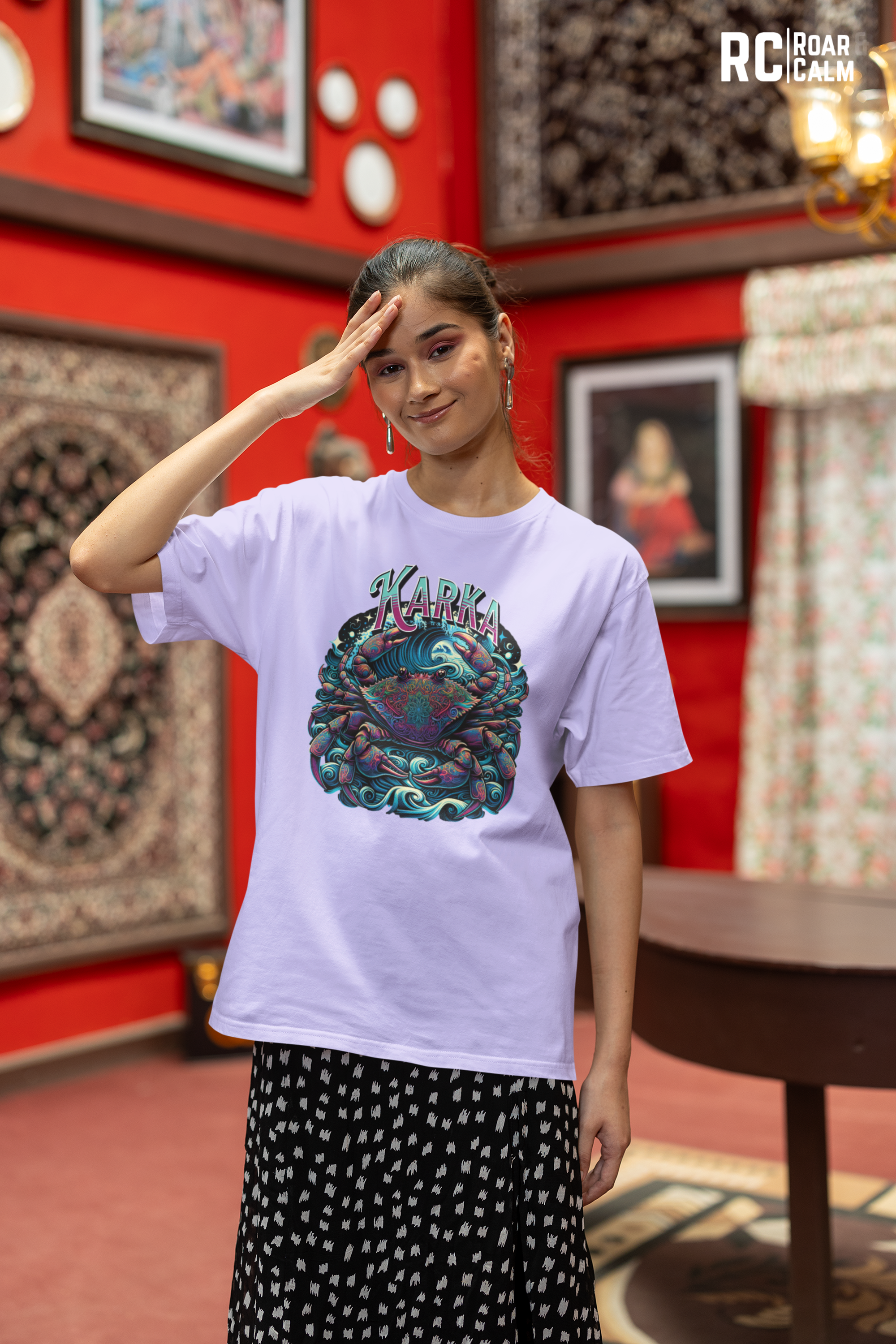 Karka Zodiac Oversized T-Shirt (UNISEX) – Roar & Calm Collection