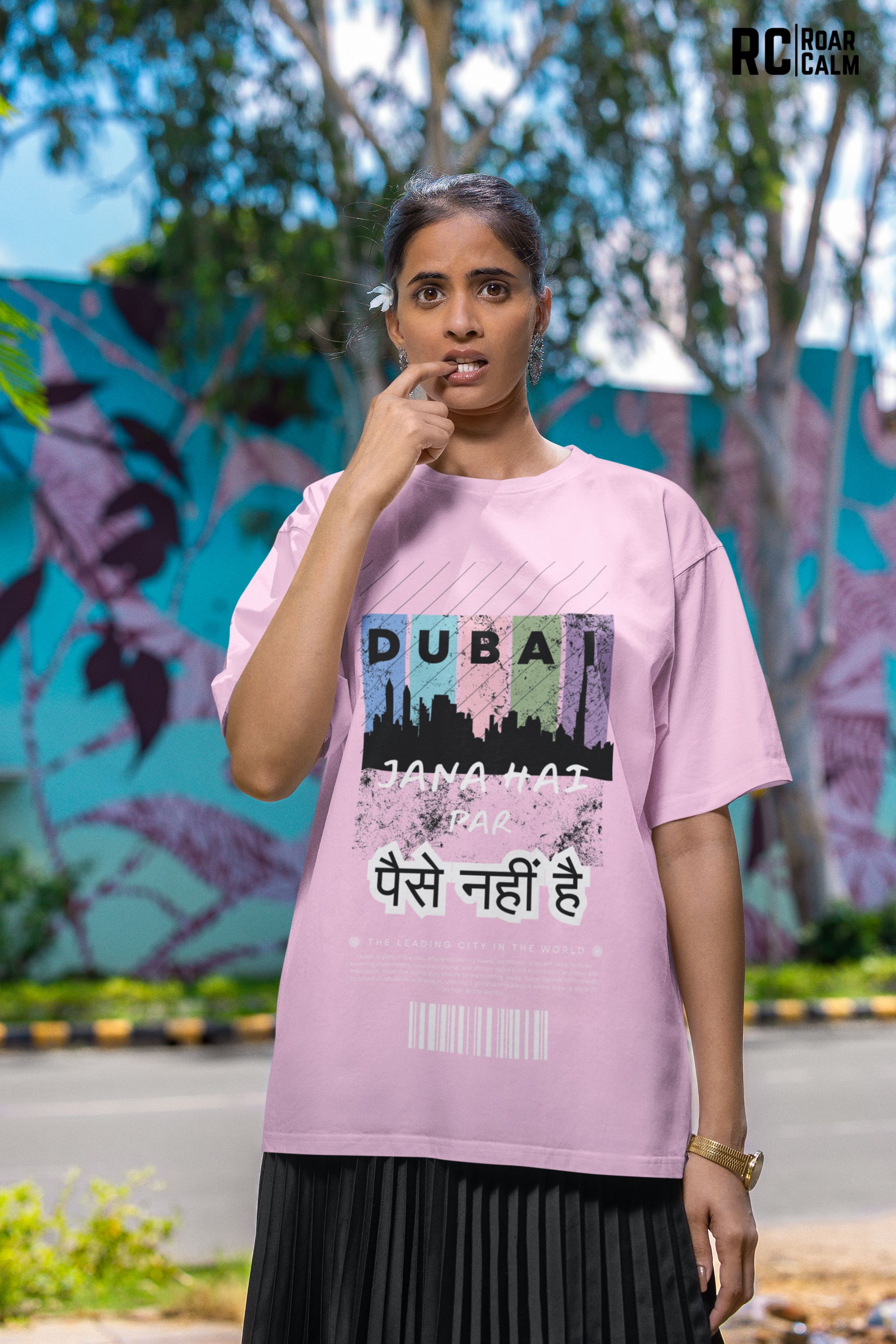 Dubai Jana Hai Oversized T-Shirt (UNISEX) – Roar & Calm Collection