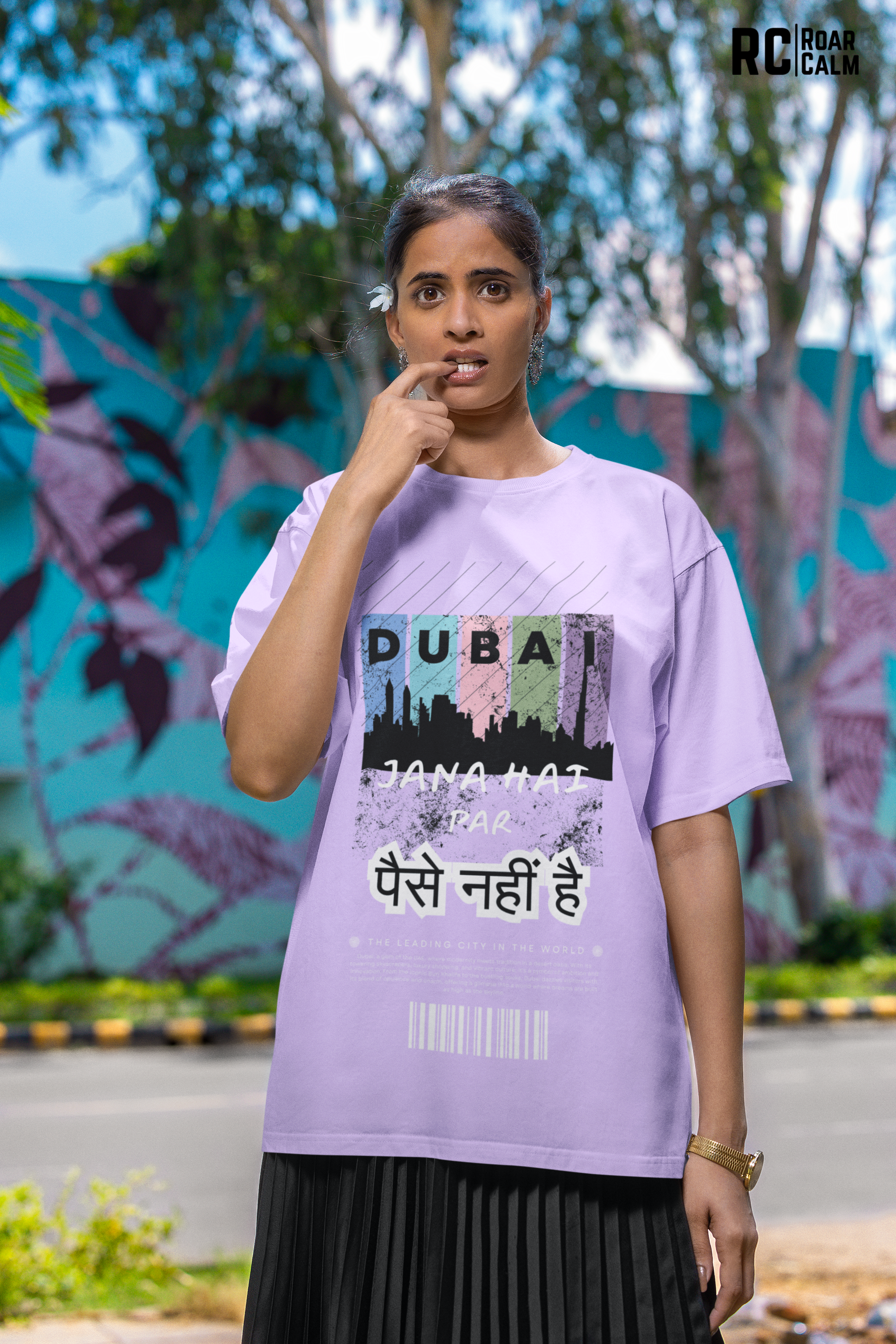 Dubai Jana Hai Oversized T-Shirt (UNISEX) – Roar & Calm Collection