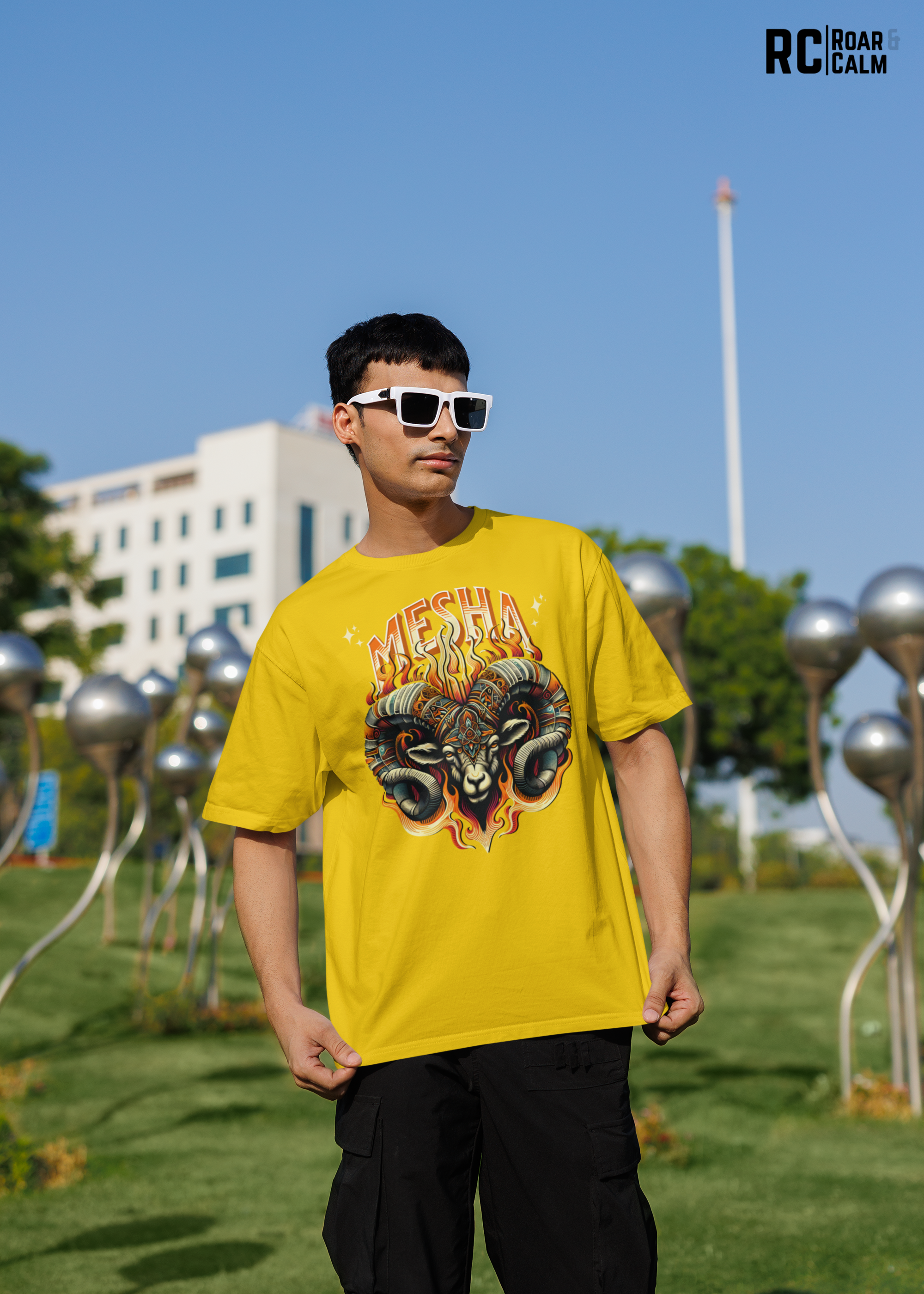 Mesha Zodiac Oversized T-Shirt (UNISEX) – Roar & Calm Collection