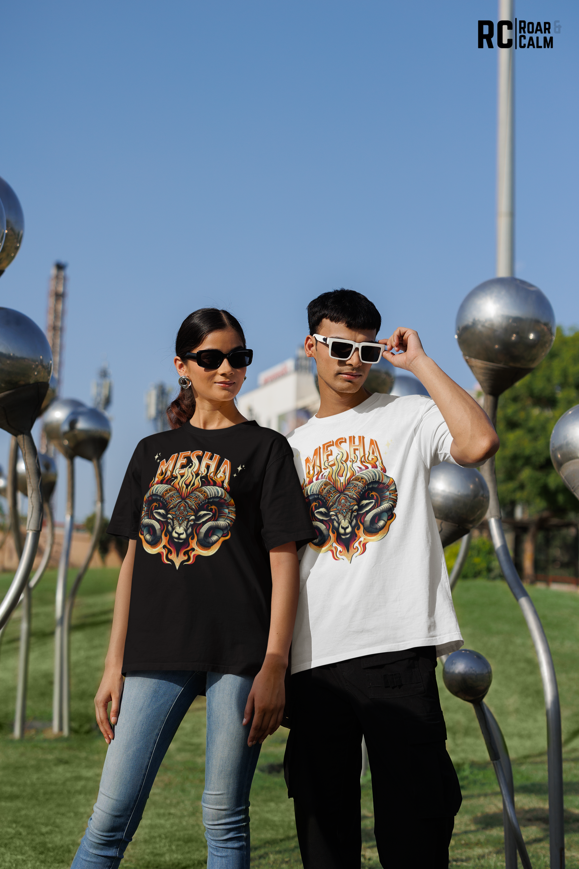 Mesha Zodiac Oversized T-Shirt (UNISEX) – Roar & Calm Collection