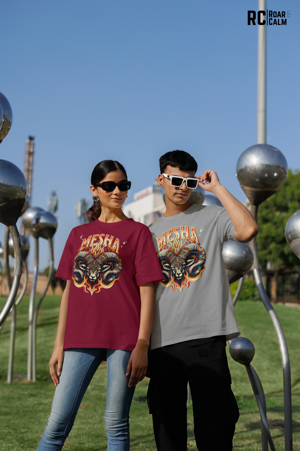 Mesha Zodiac Oversized T-Shirt (UNISEX) – Roar & Calm Collection